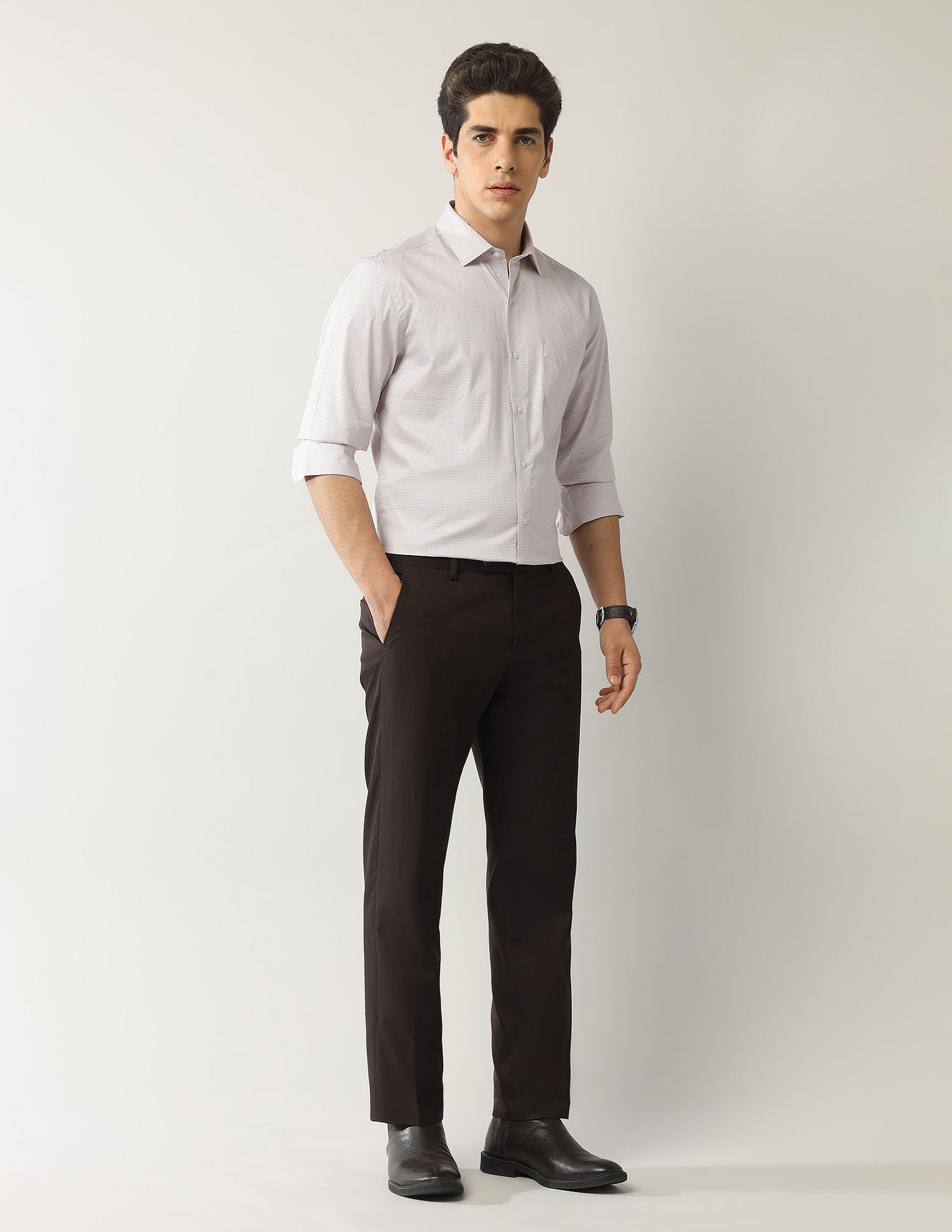 Arrow Liberty Classic Fit Pure Cotton Twill Shirt