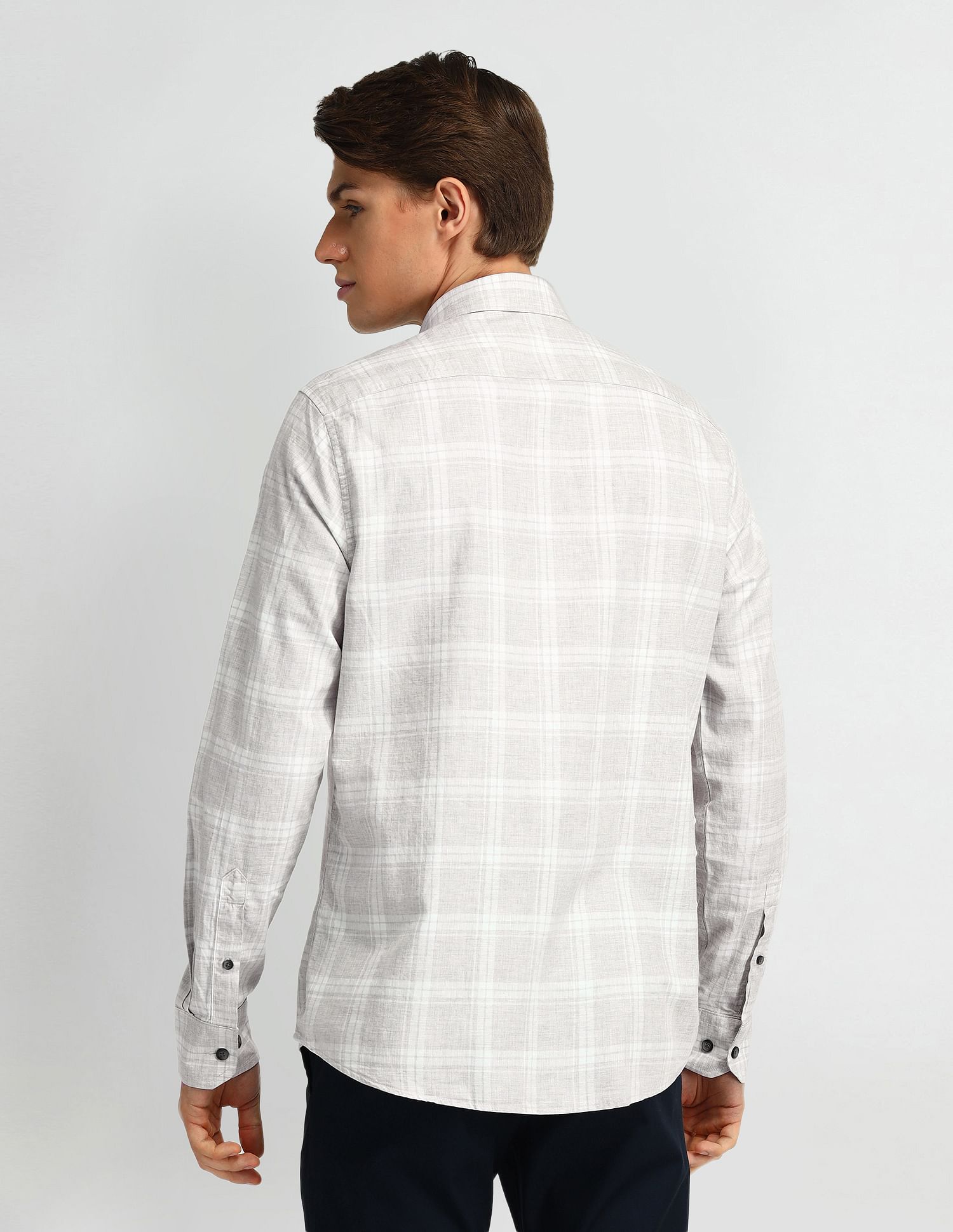 Arrow Sport Midscale Checked Cotton Shirt