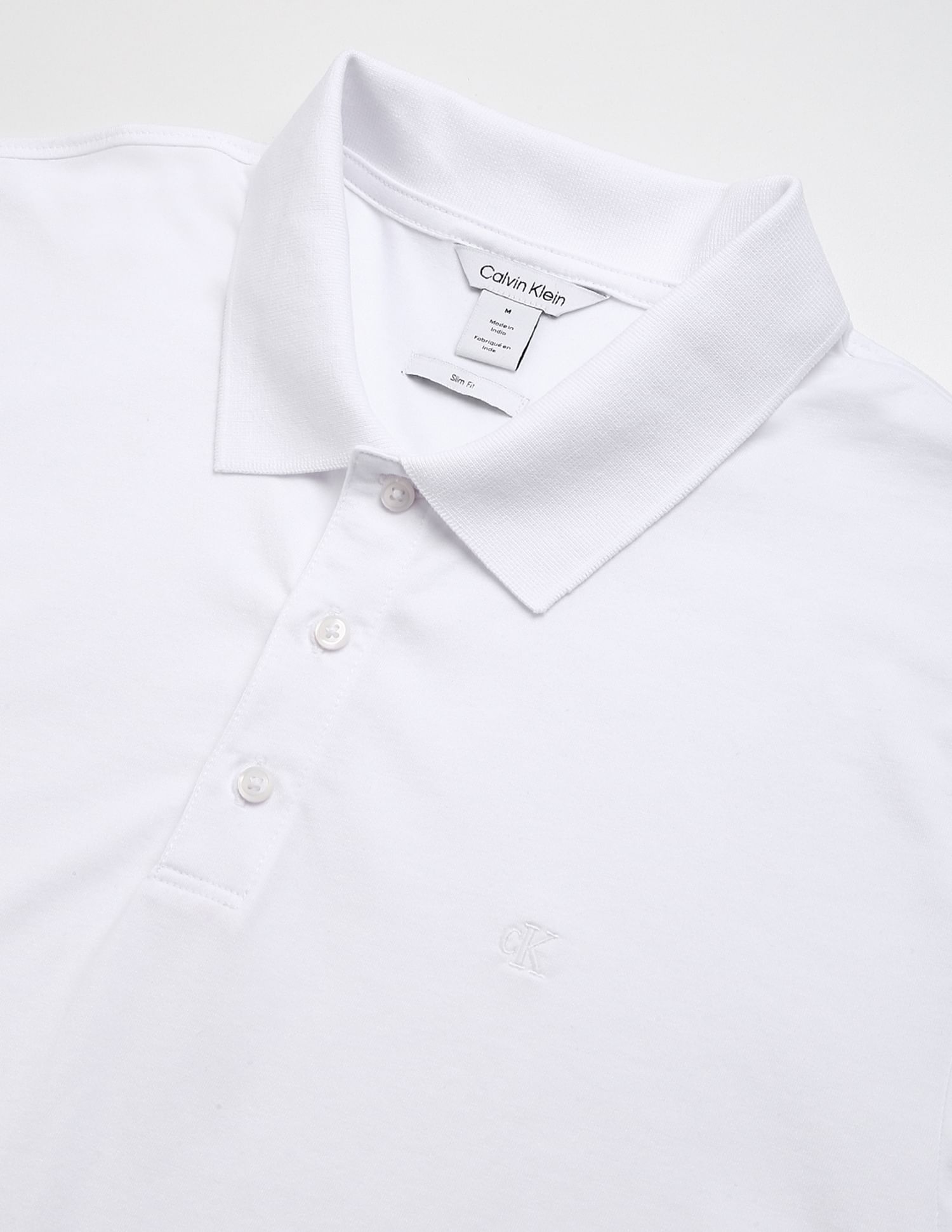 Calvin Klein Sustainable Smooth Solid Polo Shirt