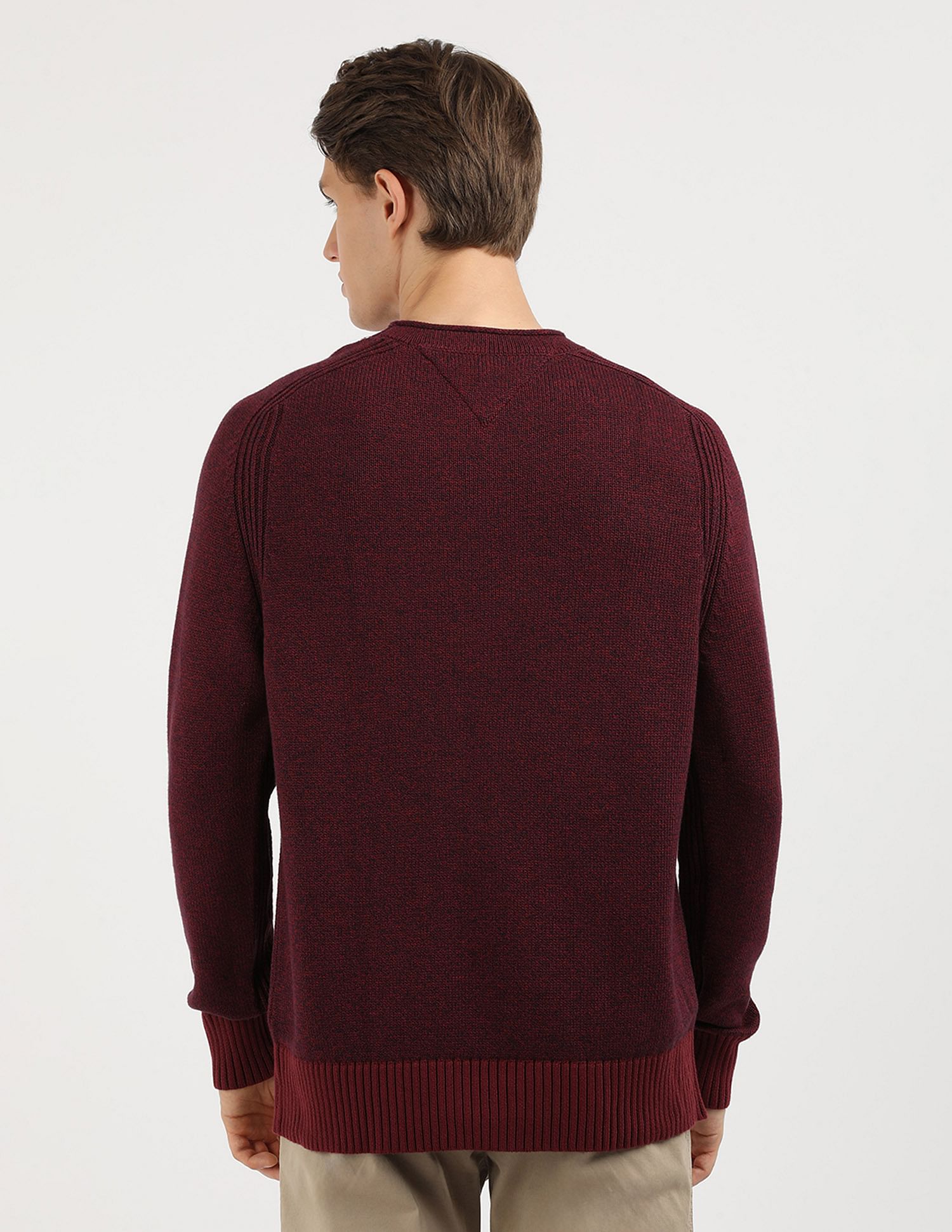 Tommy Hilfiger Mouline Fisherman Crew Neck Sweater
