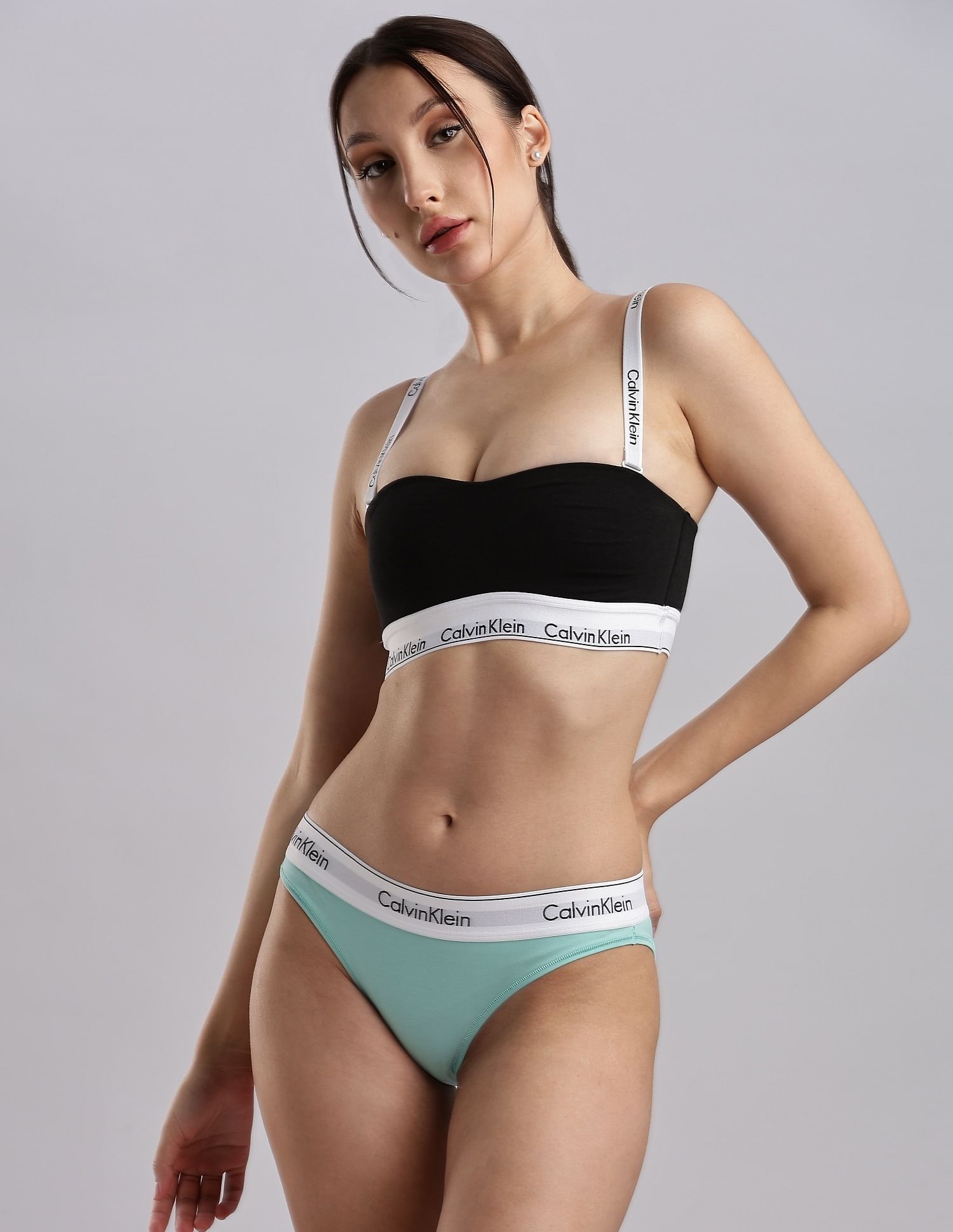 Calvin Klein Underwear Womens Blue Solid Panties