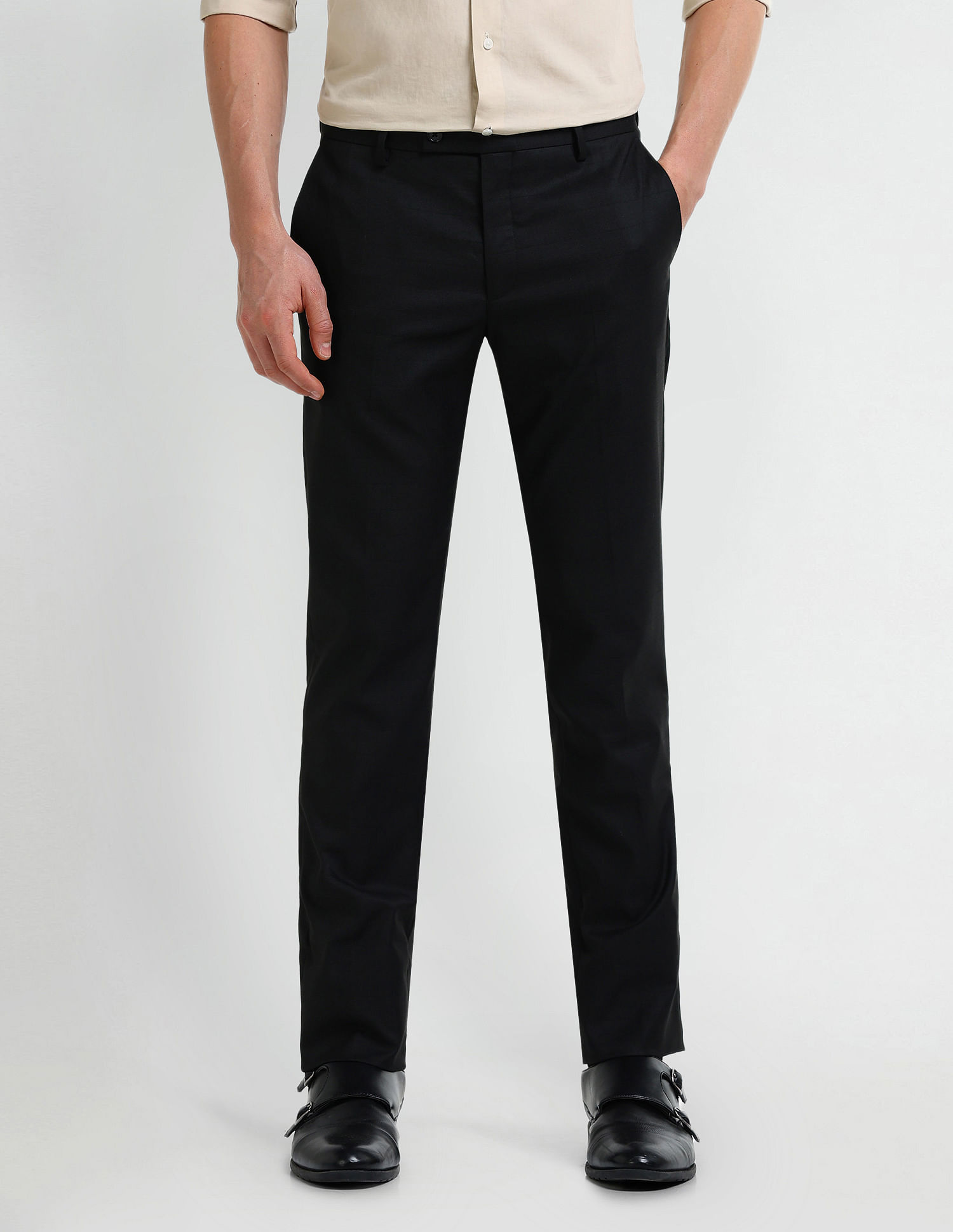 Arrow Checked Dobby weave Trousers