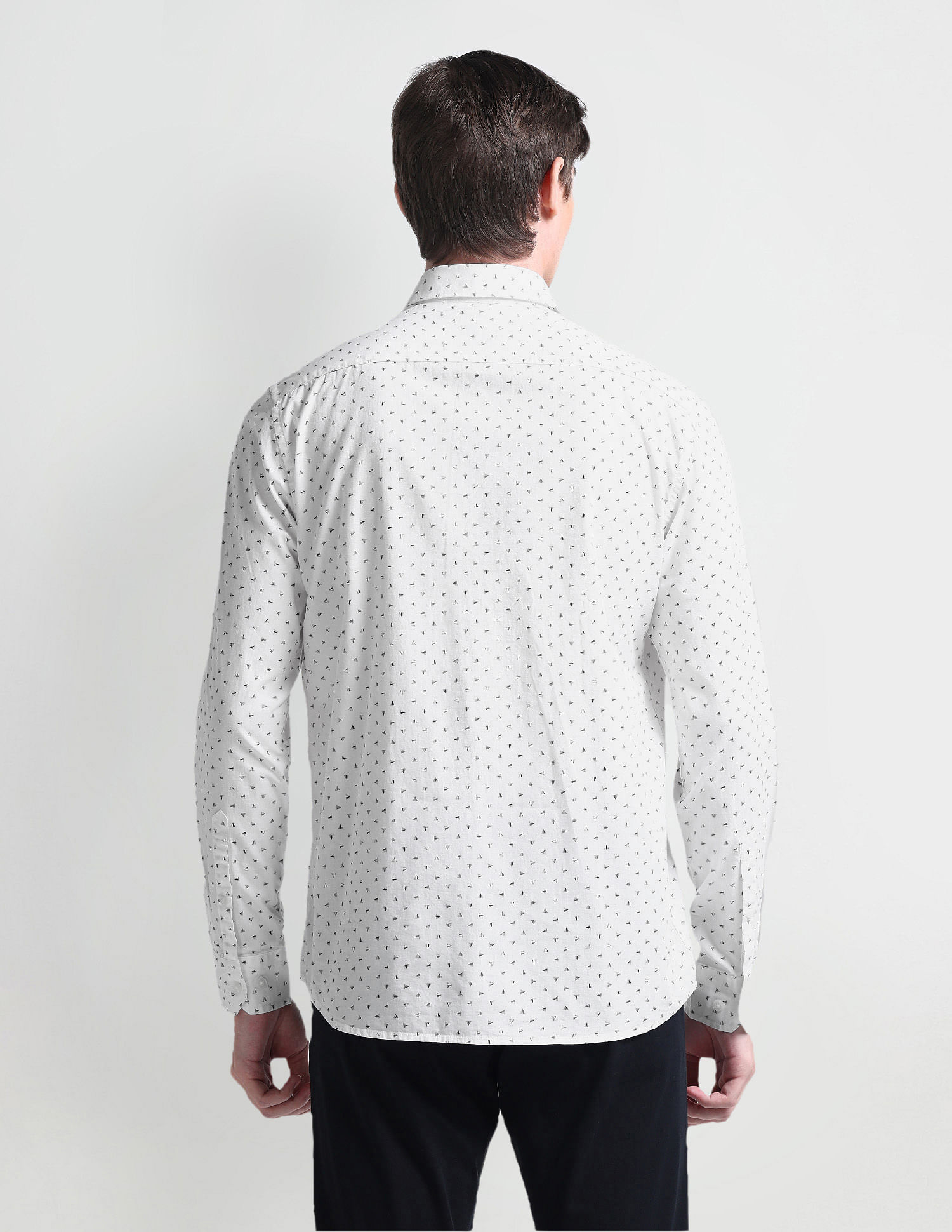 Arrow Sport Geometric Print Slim Fit Shirt
