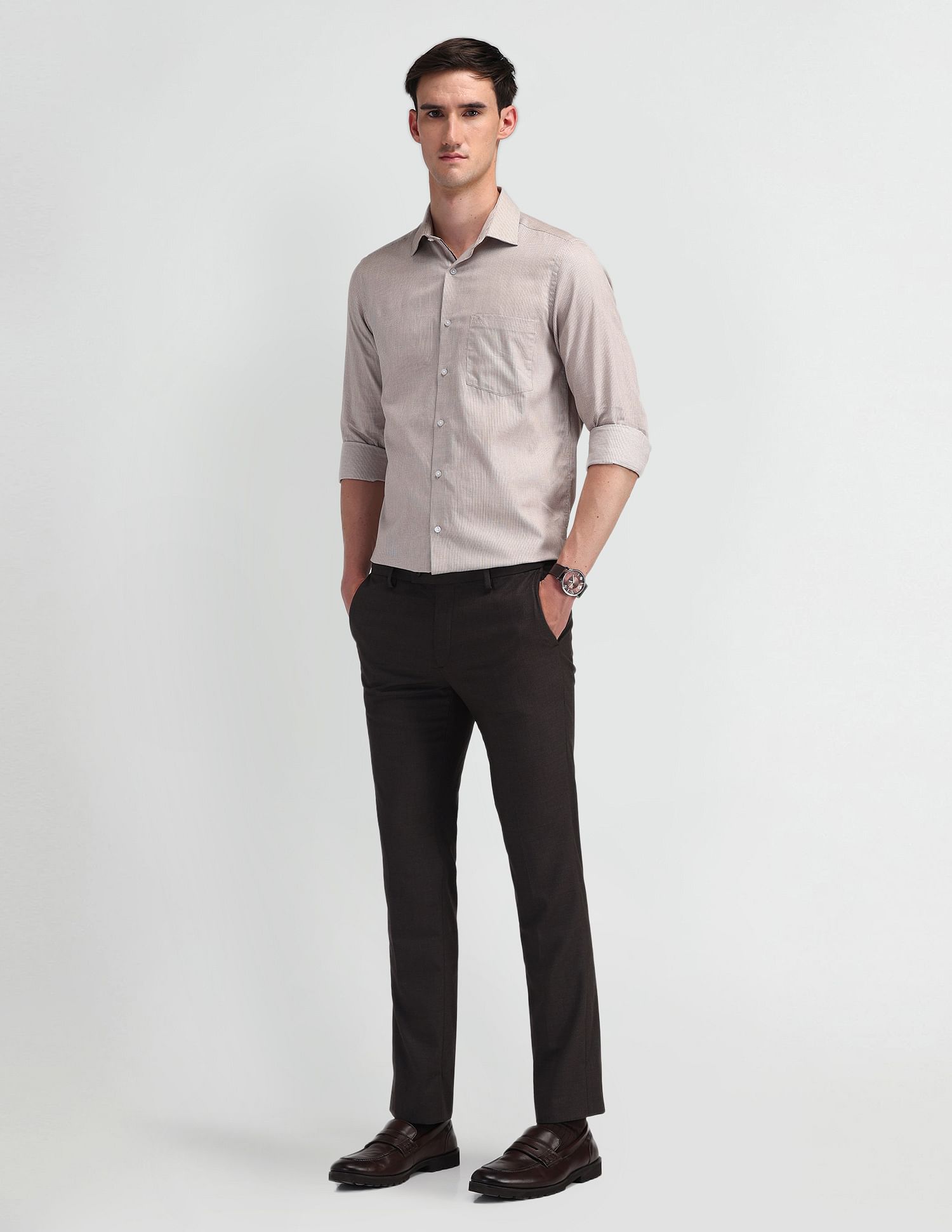 Arrow Liberty Classic Fit Cotton Shirt