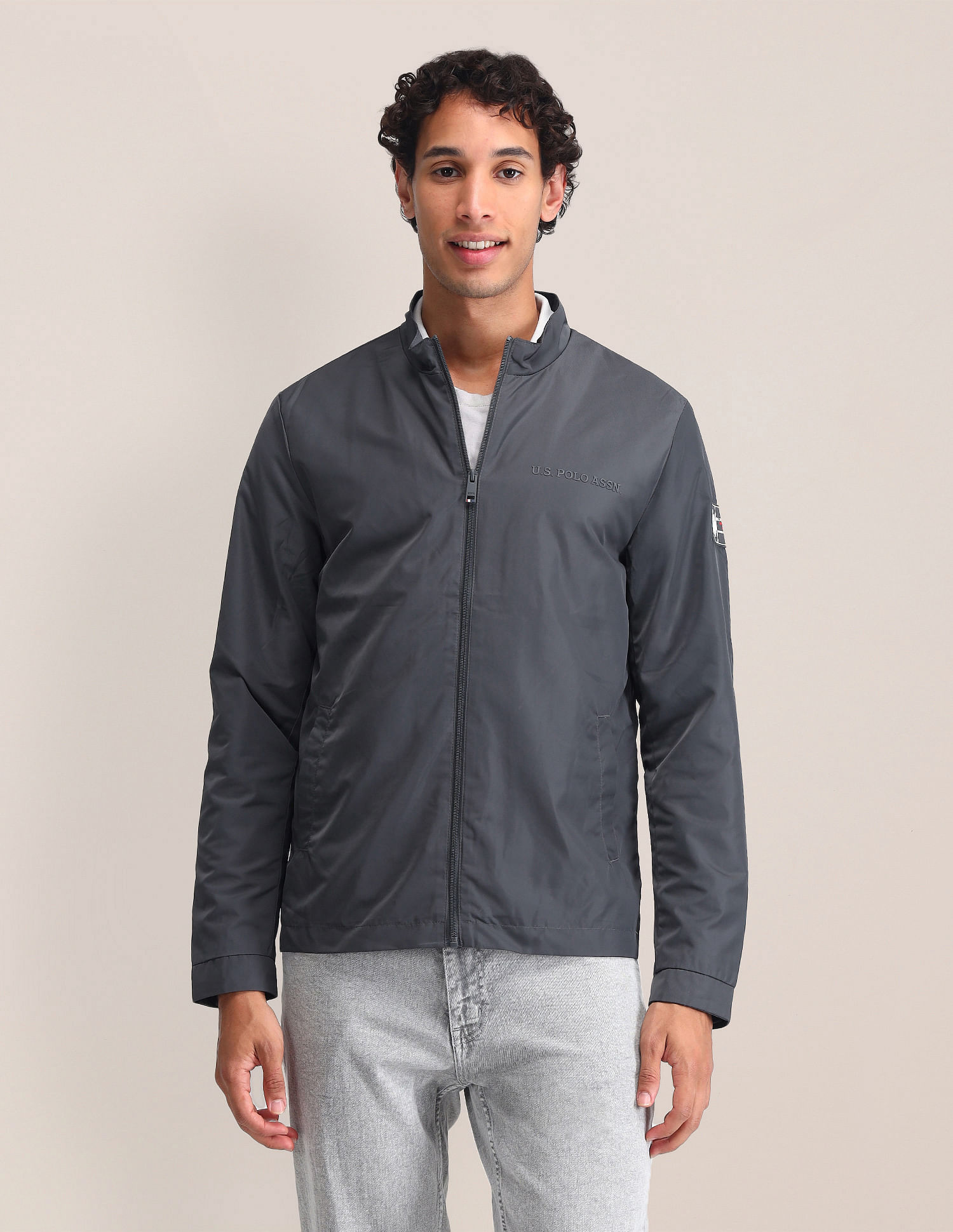 U.S. Polo Assn. Regular Fit Solid Casual Jacket