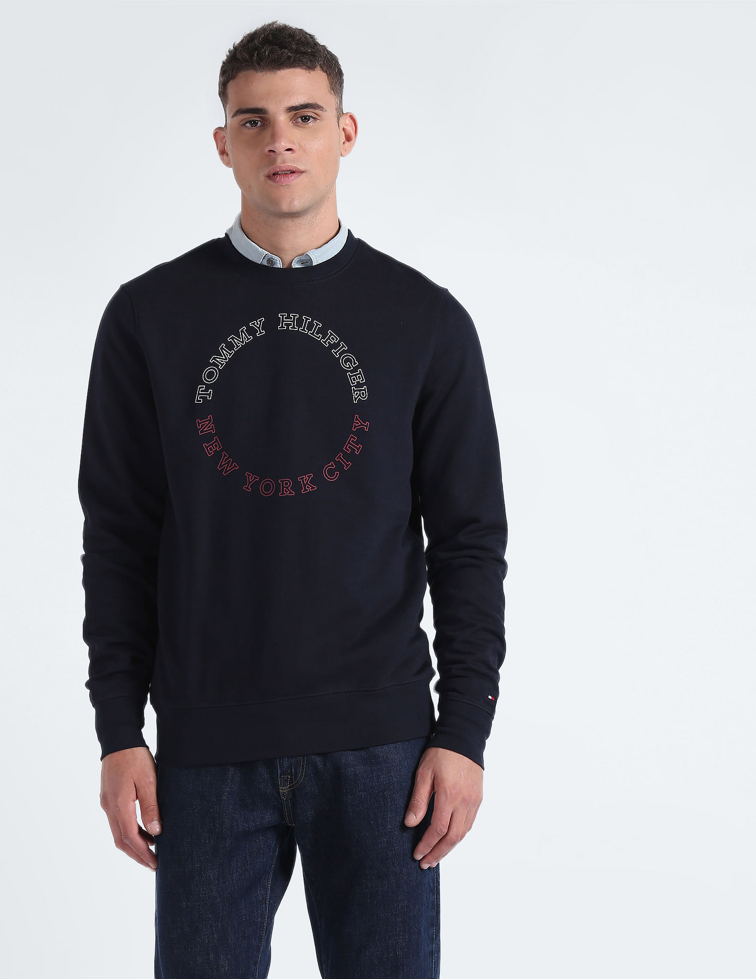 Buy Tommy Hilfiger Monotype Roundall Sweatshirt Sustainable