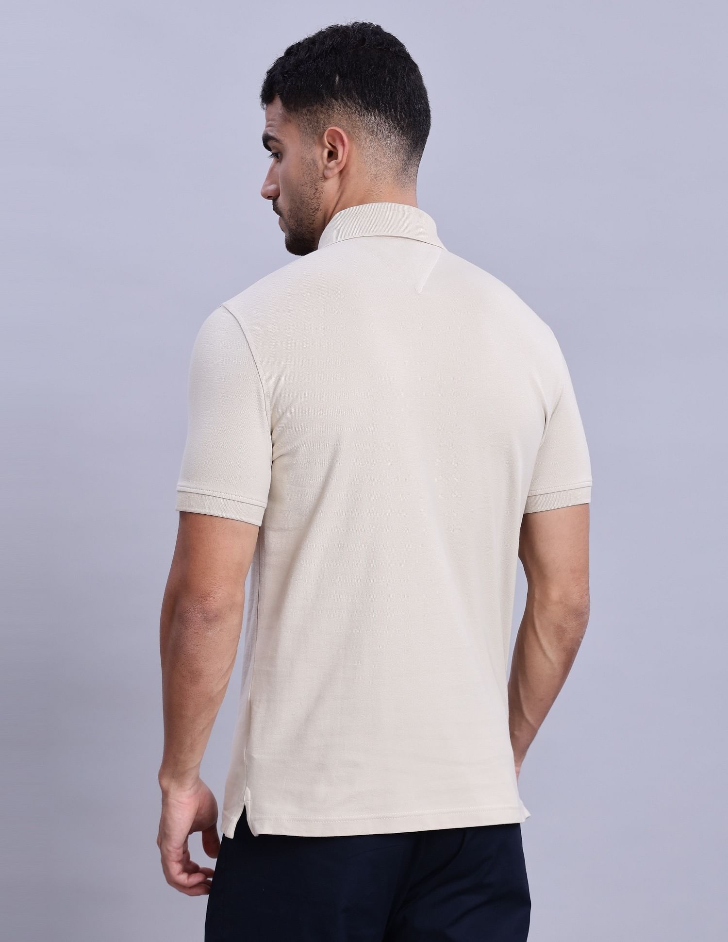 Tommy Hilfiger Solid Regular-Fit Cotton Polo Shirts