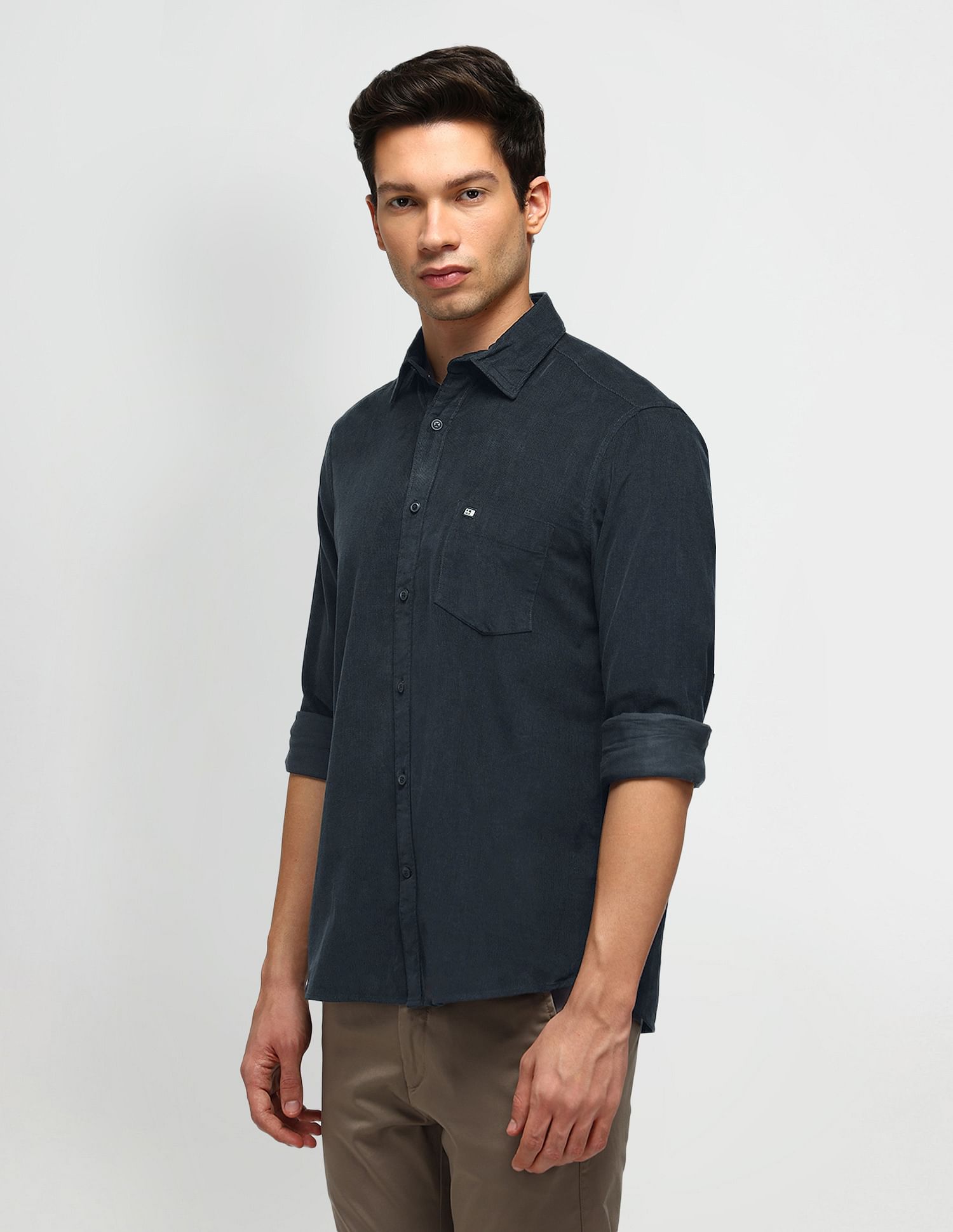 Arrow Sport Tailored Fit Lightweight Corduroy Shirt
