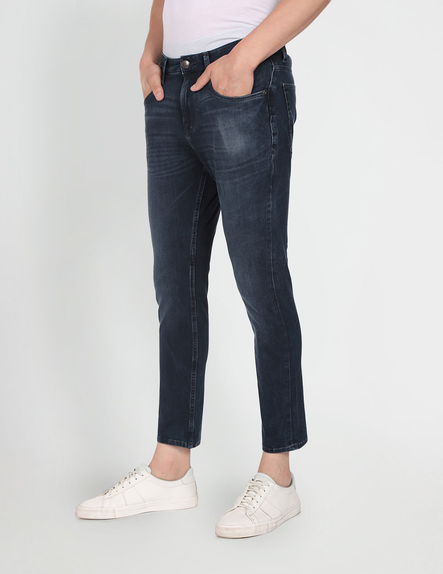U.S. Polo Assn. Denim Co. Henry Cropped Fit Blue Jeans