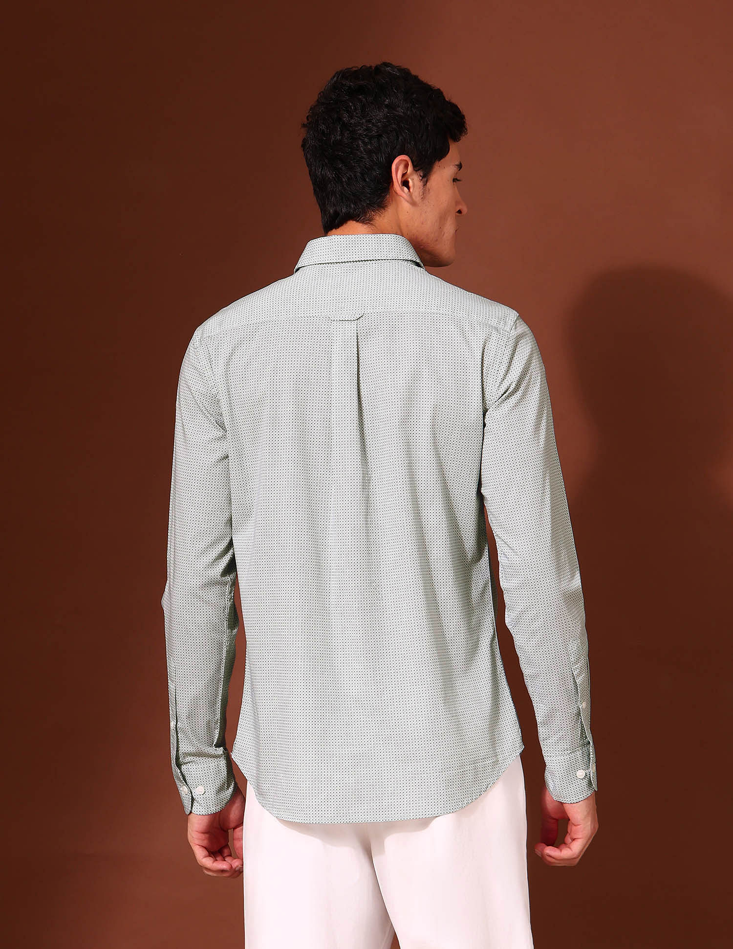 U.S. Polo Assn. Geometric Printed Tailored Fit Shirt