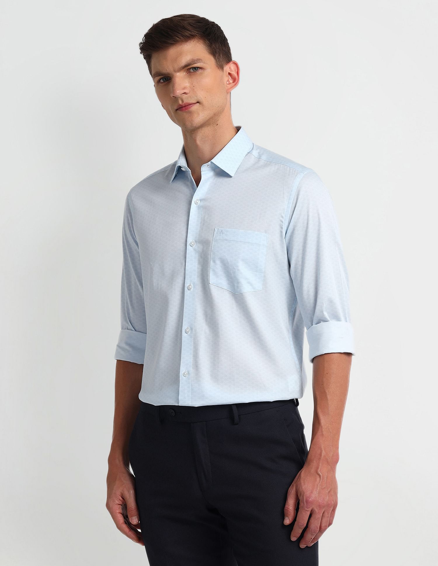 Arrow Manhattan Slim Fit Twill Shirt