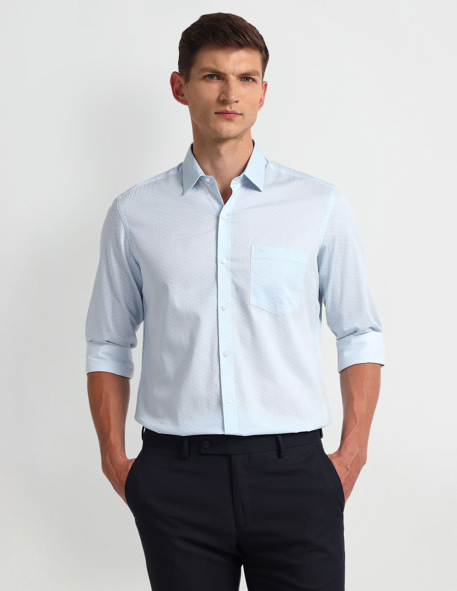 Arrow Manhattan Slim Fit Twill Shirt