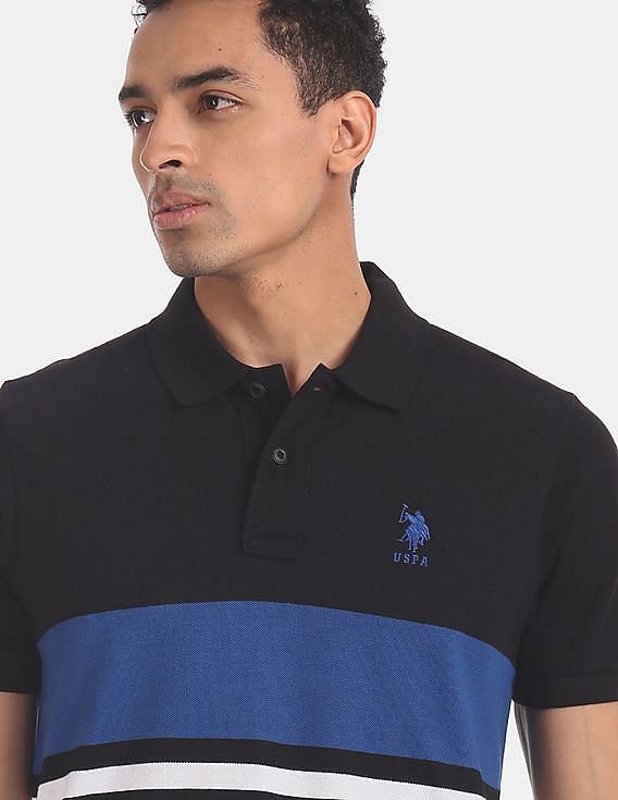 polo black and blue