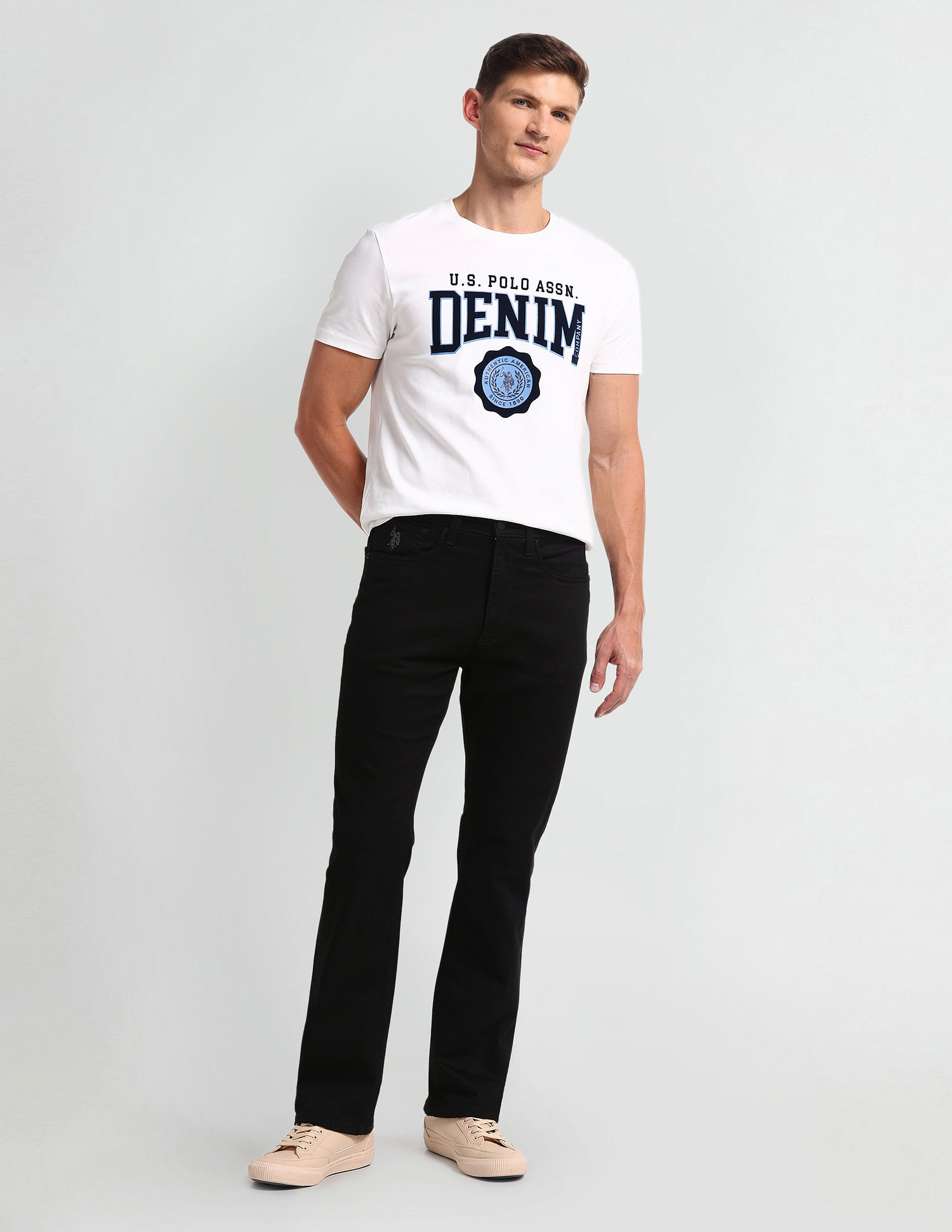 U.S. Polo Assn. Denim Co. Connor Boot Cut Black Jeans