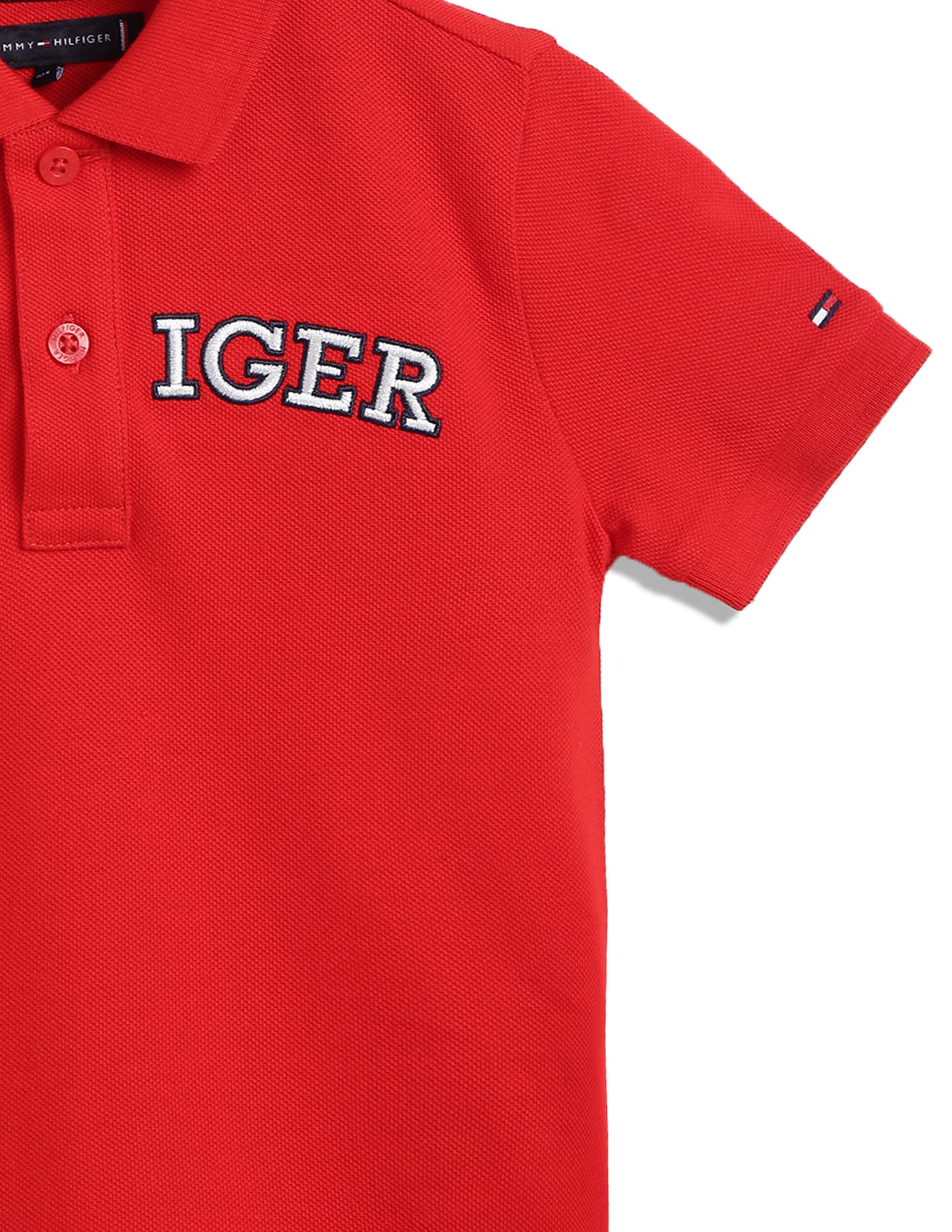 Tommy Hilfiger Kids Boys Appliqued Logo Polo Shirt
