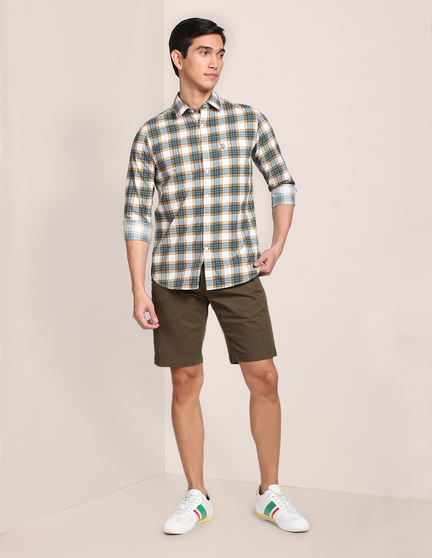 U.S. Polo Assn. Tartan Check Cotton Casual Shirt