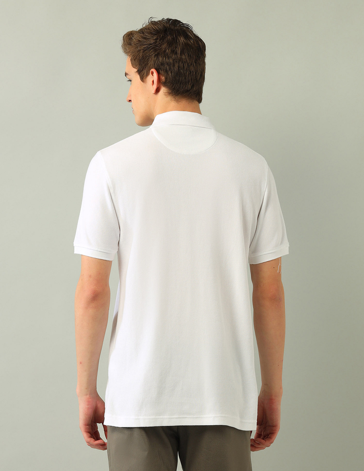 Arrow Sport Vertical Striped Regular Fit Polo Shirt