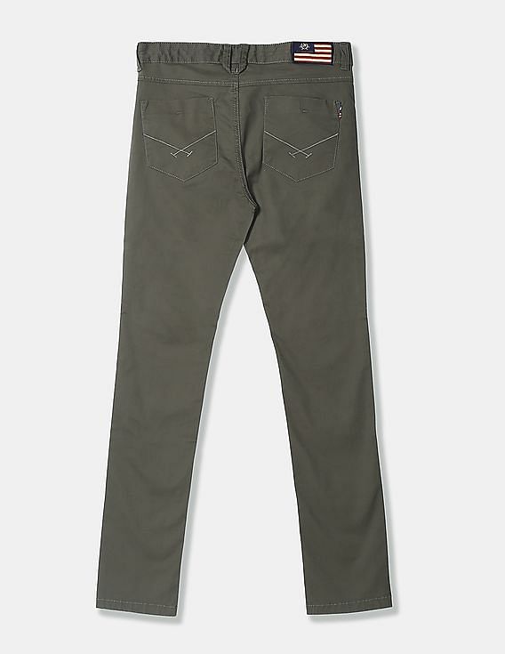 U.S. Polo Assn. Kids Regular Fit Solid Trousers