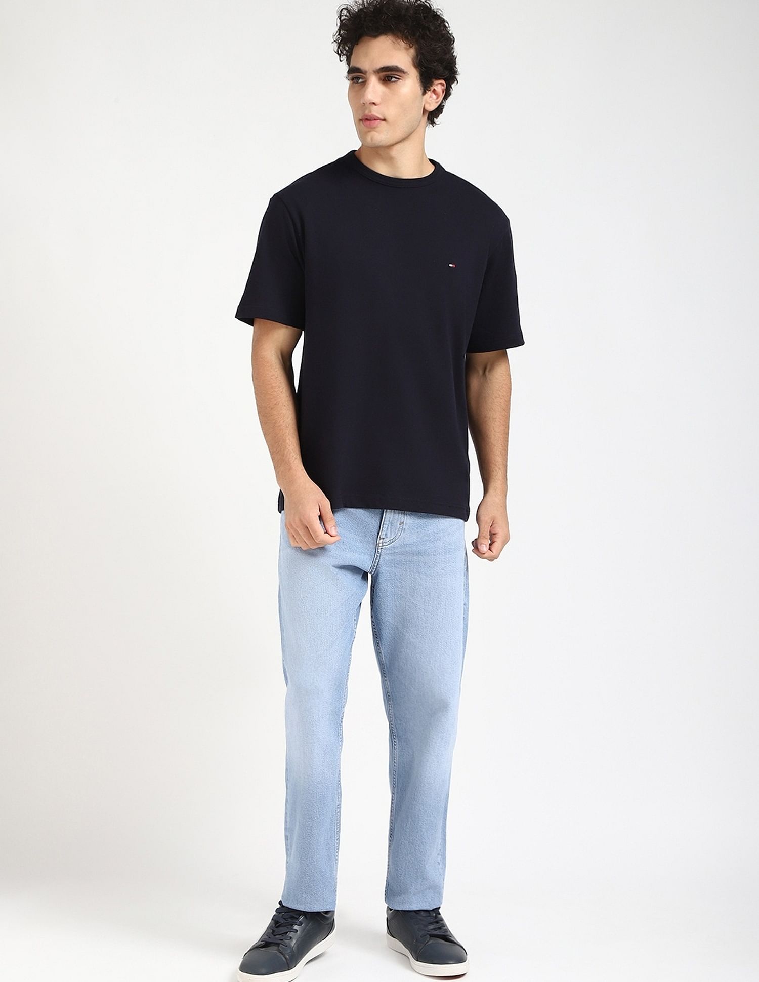 Tommy Hilfiger Solid Relaxed-Fit Cotton T-Shirt