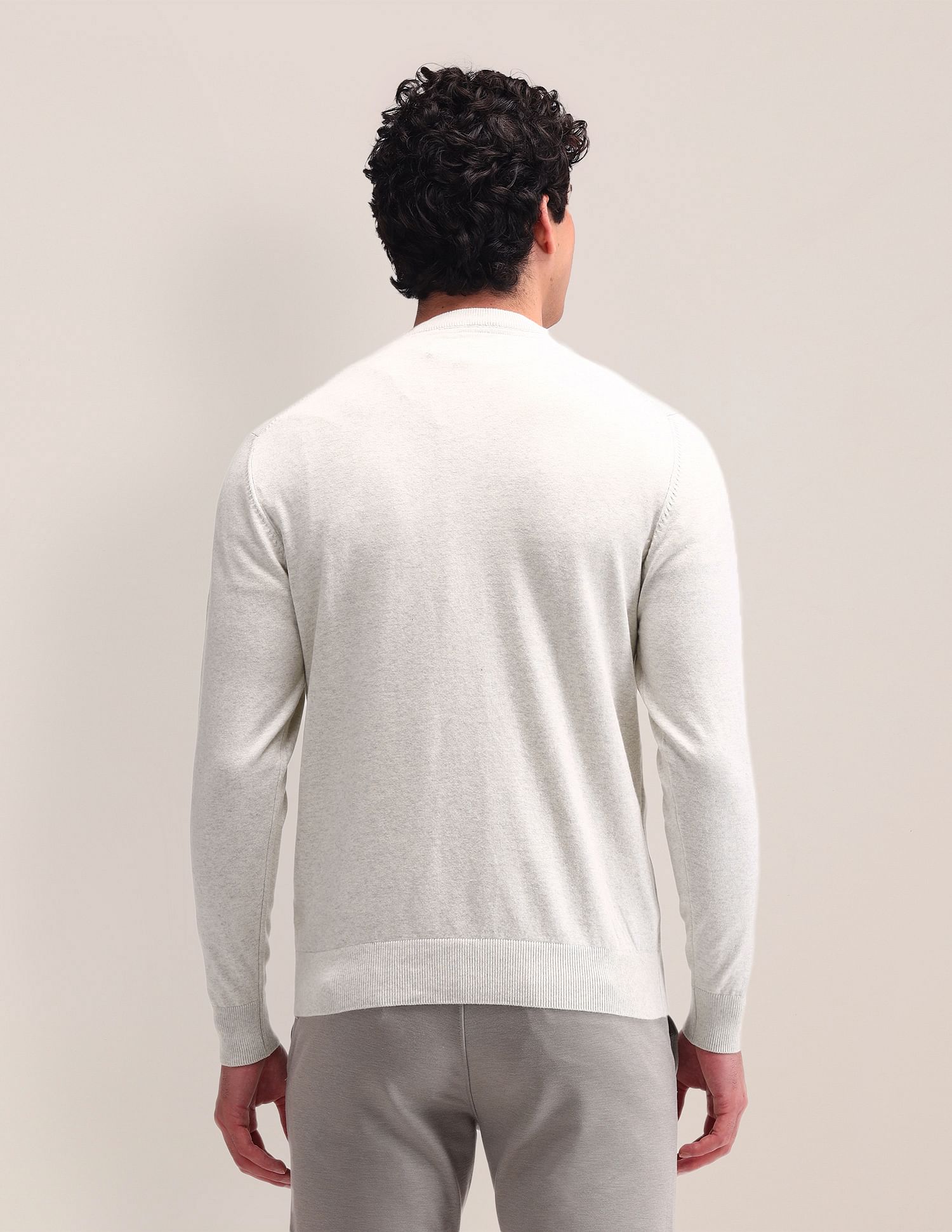 U.S. Polo Assn. Textured Printed Sweater