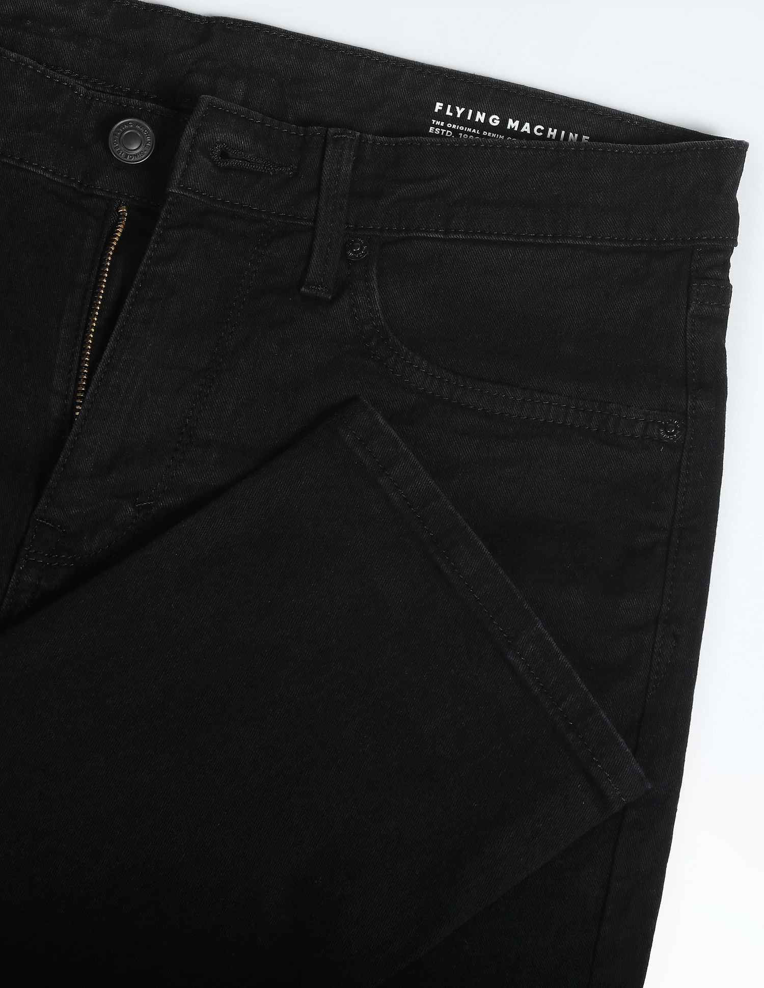 Flying Machine Freddie Slim Straight Mid Rise Jeans