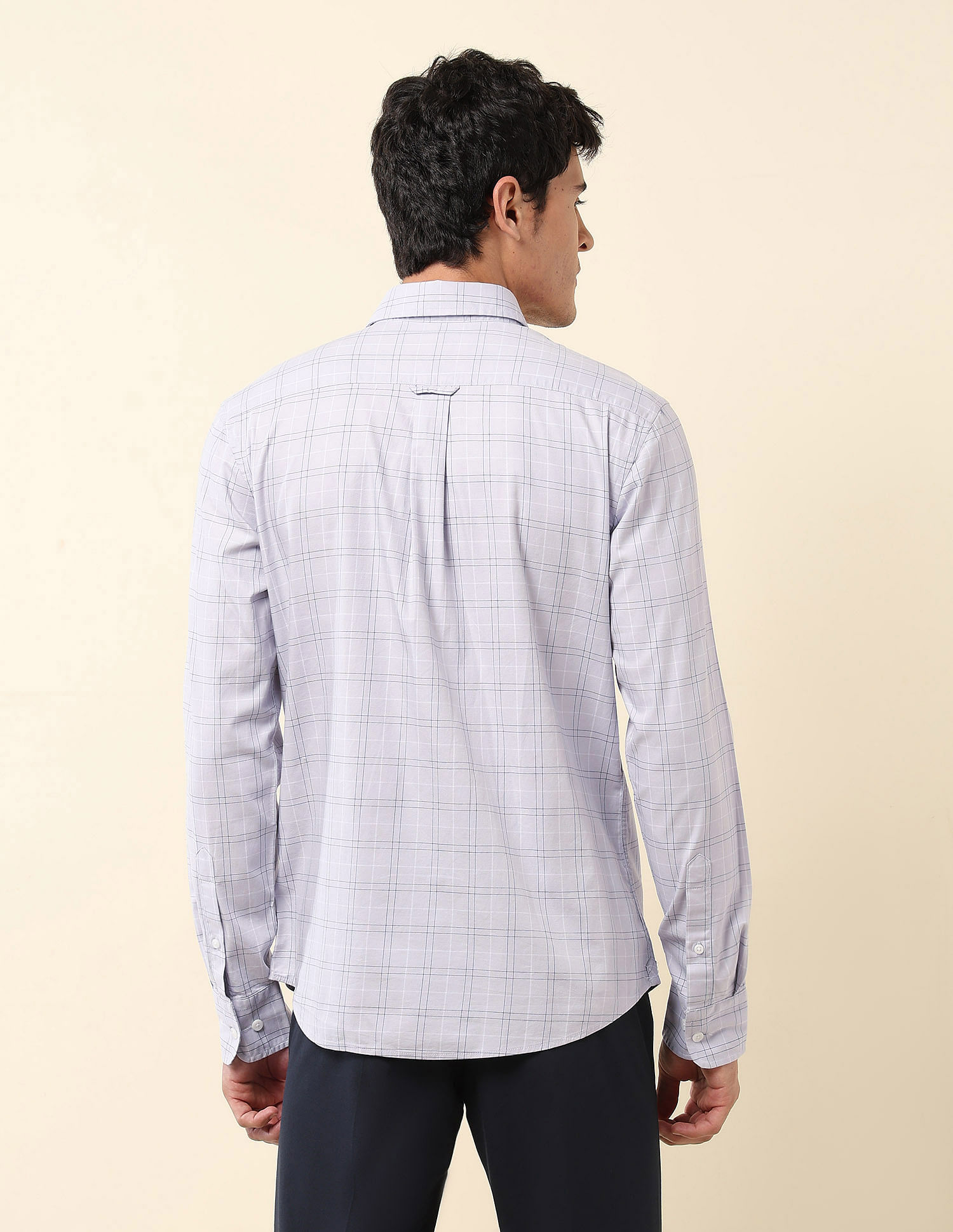 U.S. Polo Assn. Grid Tattersall Checked Tailored Fit Shirt