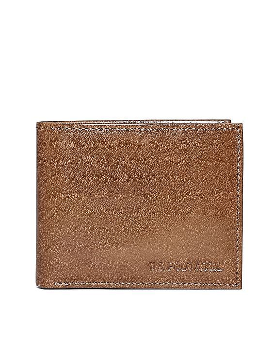 U.S. Polo Assn. Brown Bi-Fold Leather Wallet