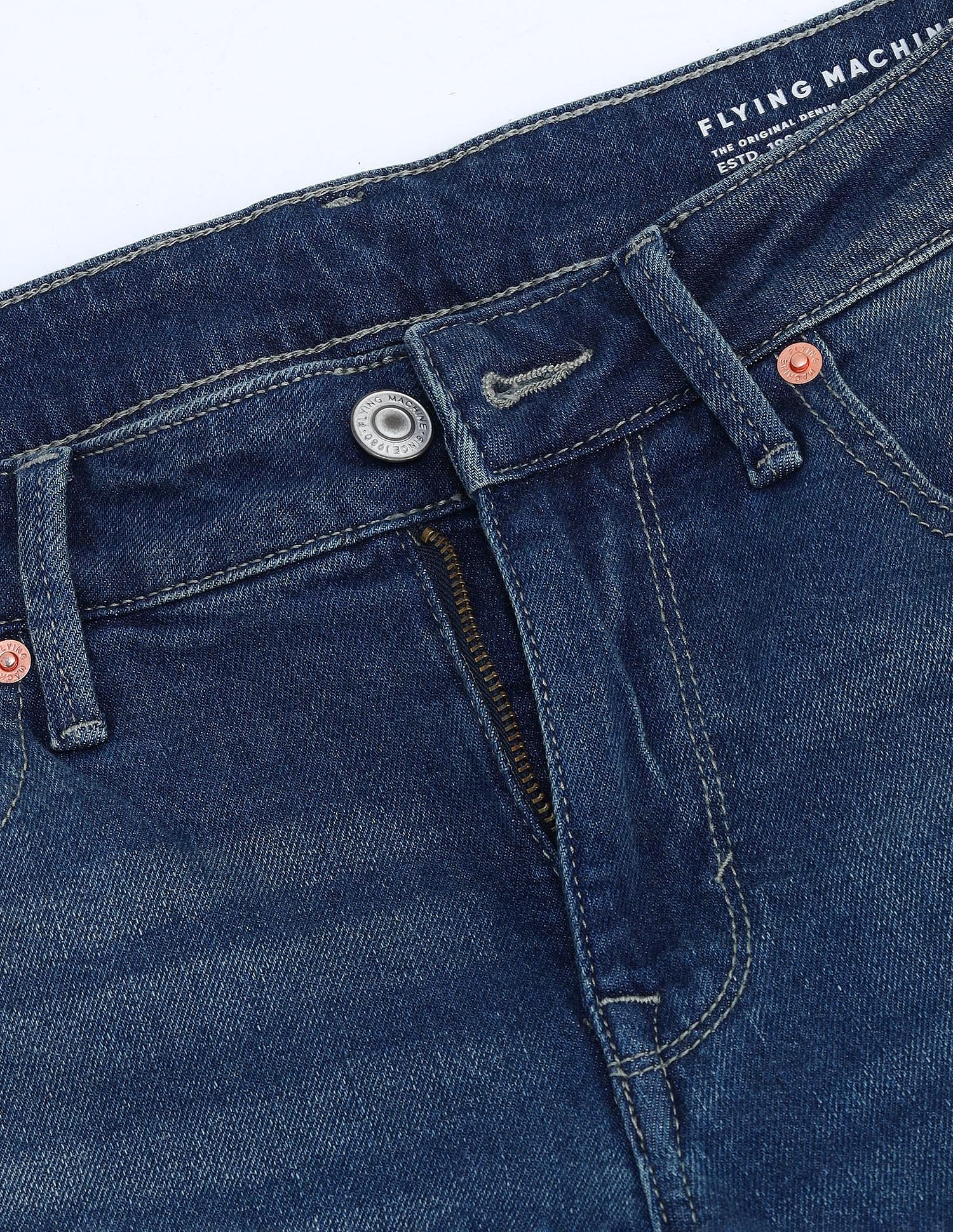 Flying Machine Jackson Skinny Mid Rise Jeans