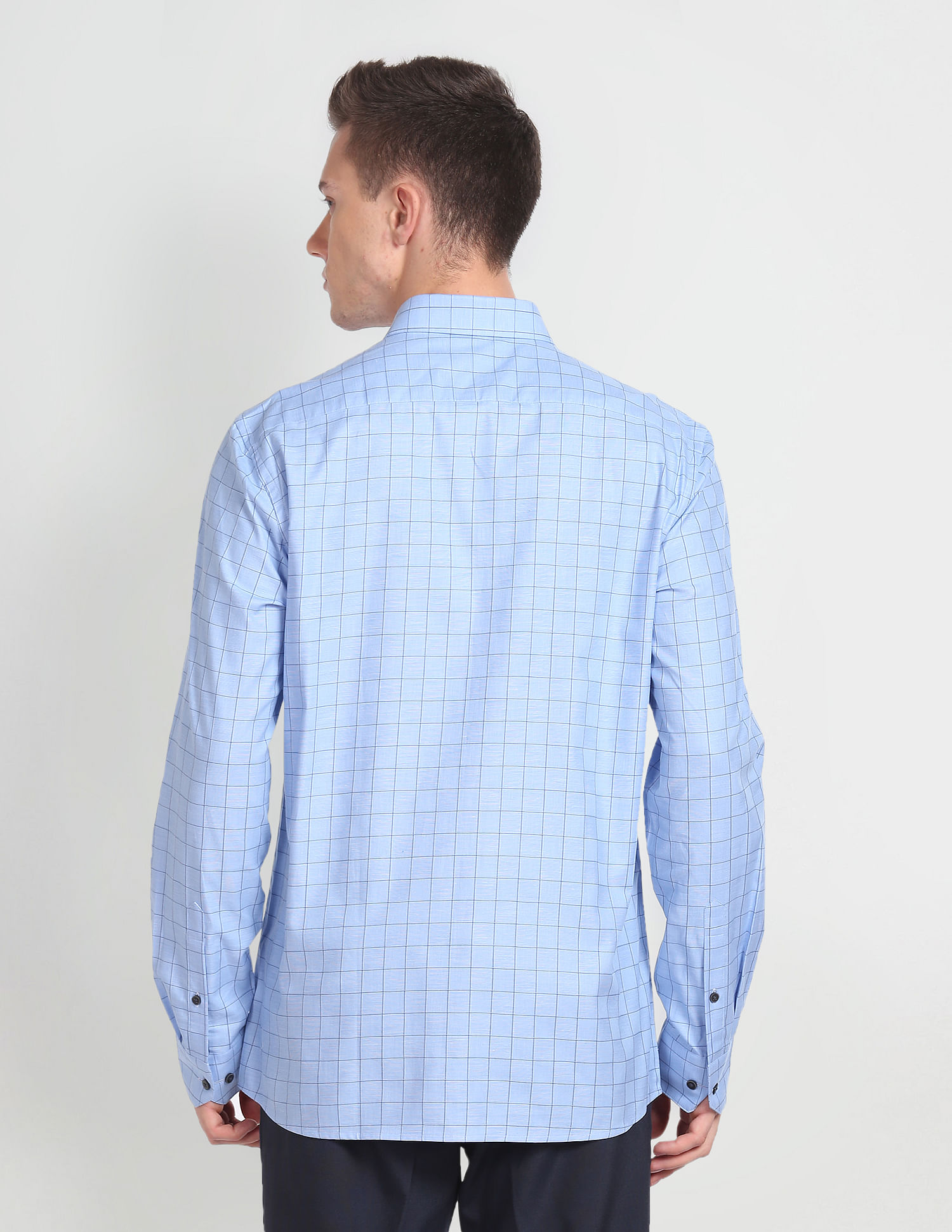 Arrow Graph Check Cotton Formal Shirt