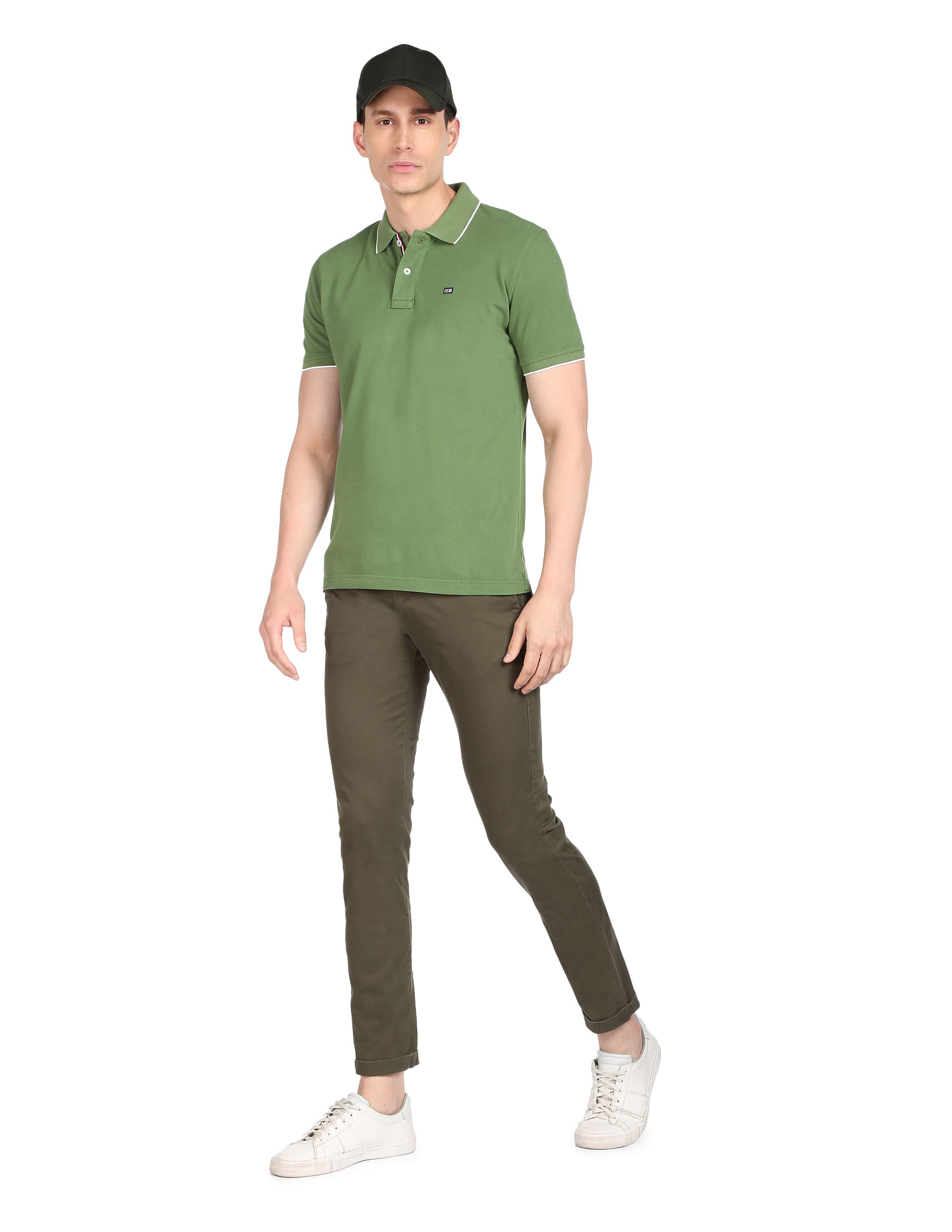 Arrow Sports Solid Compact Cotton Polo Shirt