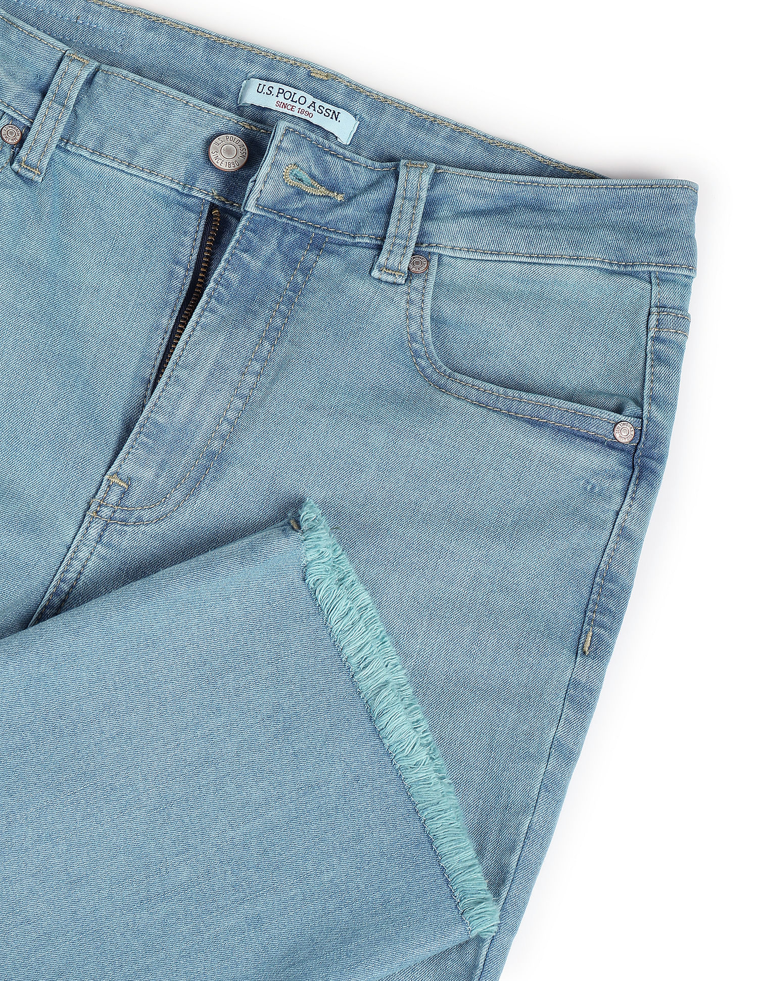 U.S. Polo Assn. Women High Rise Straight Fit Jeans
