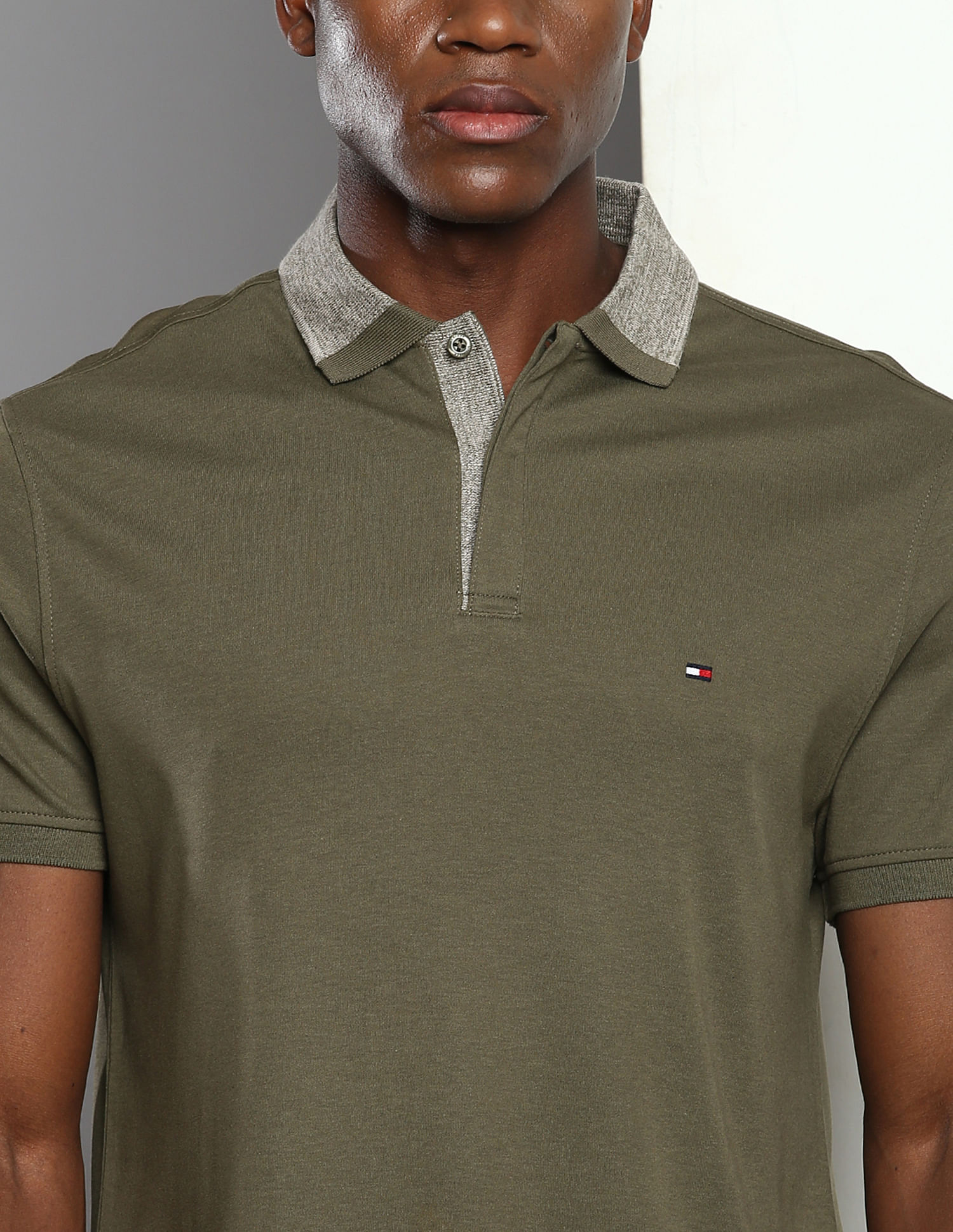 Tommy Hilfiger Mouline Collar Regular Fit Polo Shirt