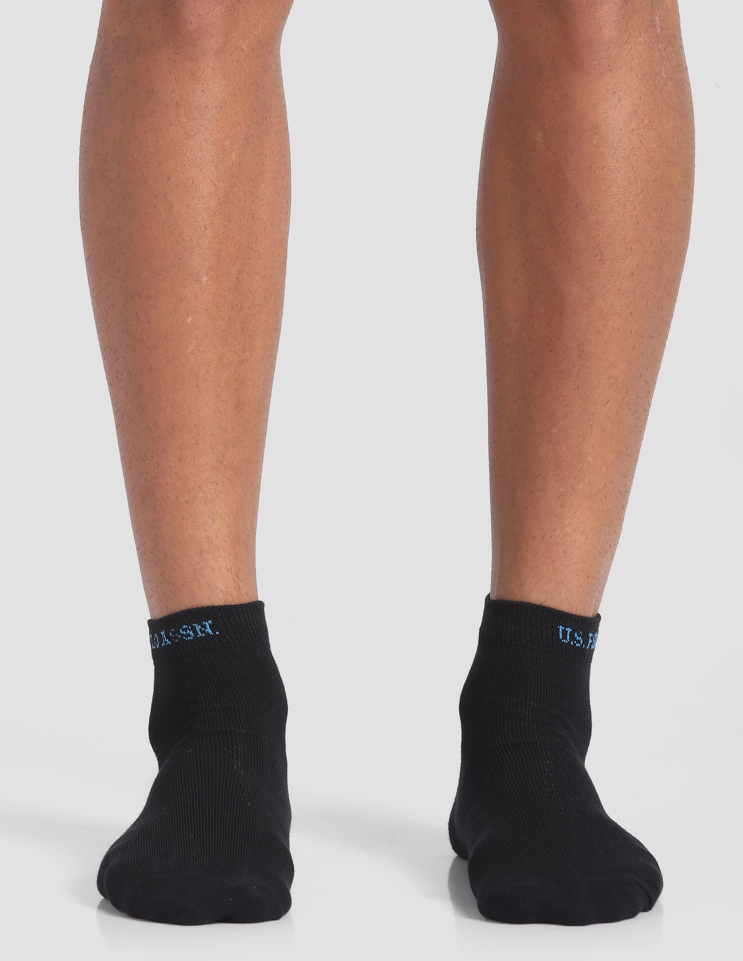 USPA Innerwear Ankle Length Stretch I646 Socks - Pack Of 3