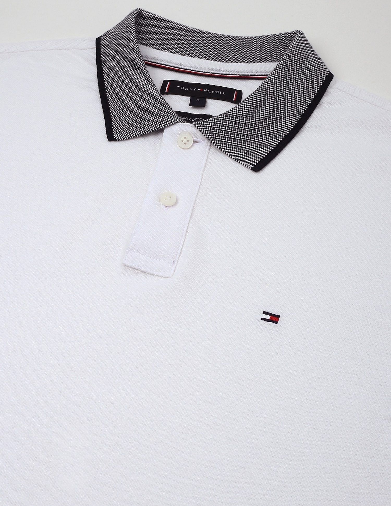 Tommy Hilfiger Solid Regular-Fit Cotton Polo Shirt