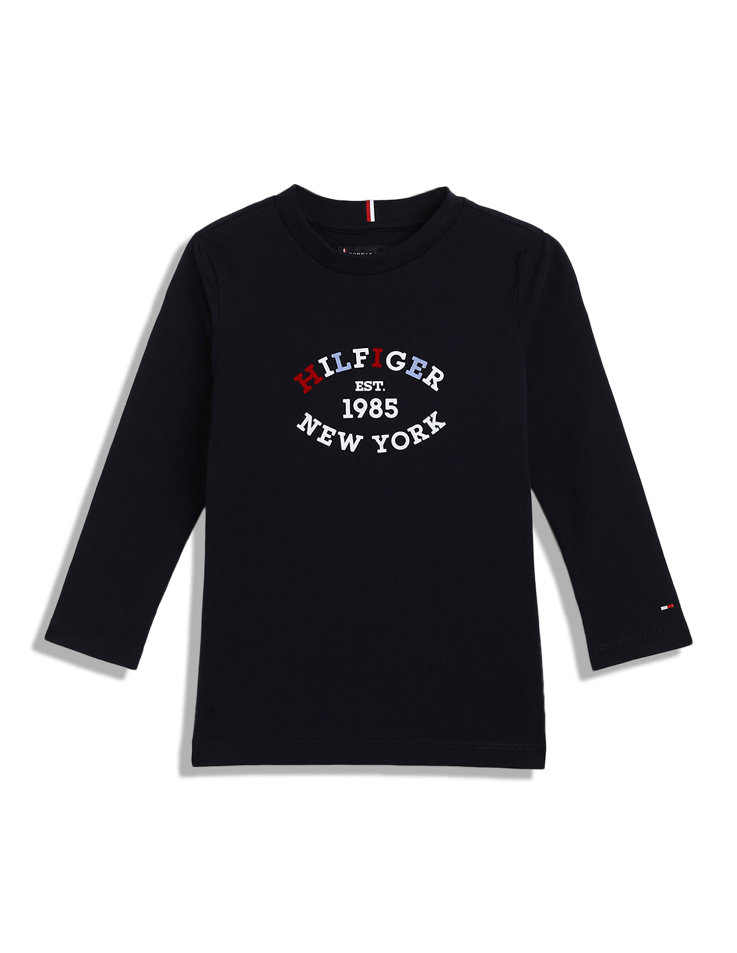 Tommy Hilfiger Kids Boys Monotype Flock Regular T-Shirt