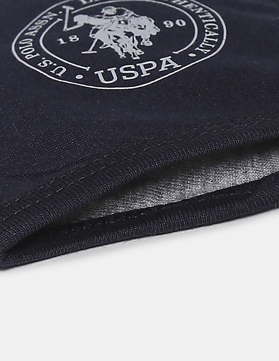 U.S. Polo Assn. Unisex Adults Navy Triple Layer Anti Bacterial Reusable Outdoor Face Masks - Pack Of 3