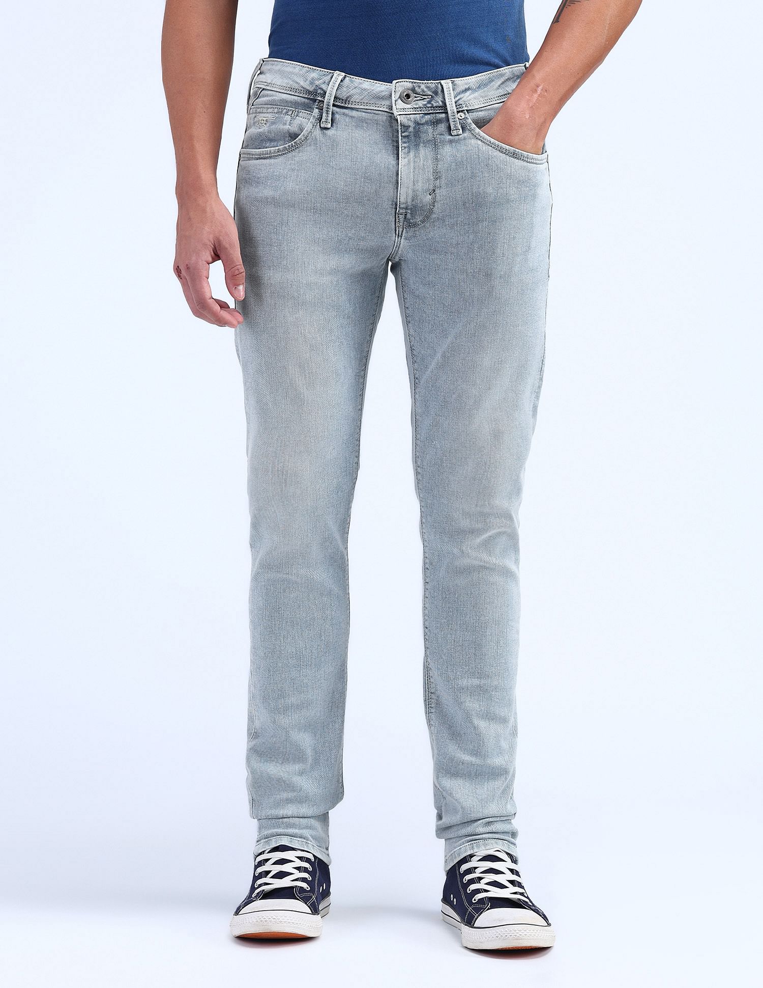 Flying Machine Jackson Skinny Fit Mid Rise Jeans