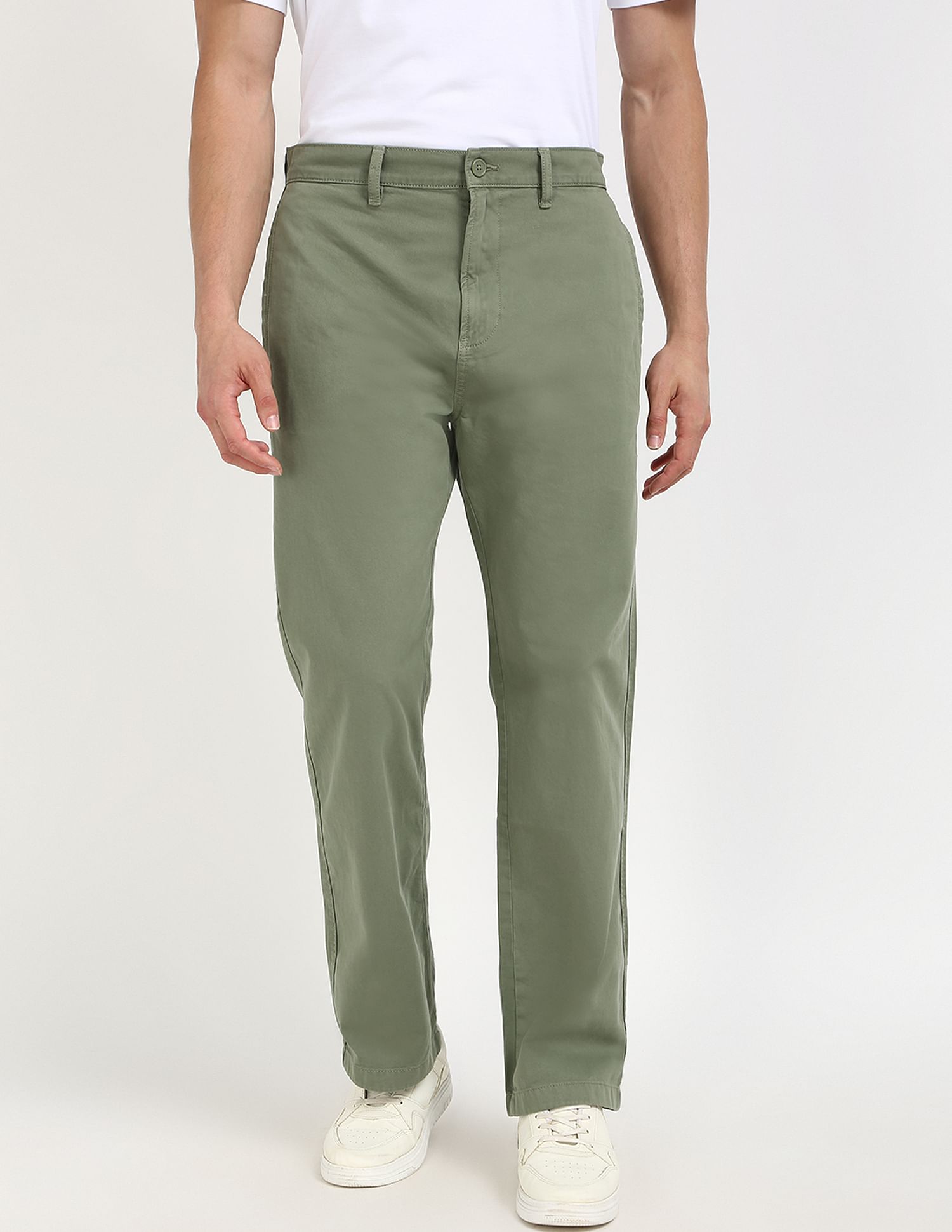 Tommy Hilfiger Kids Green Solid Trousers for Stylish Outfits