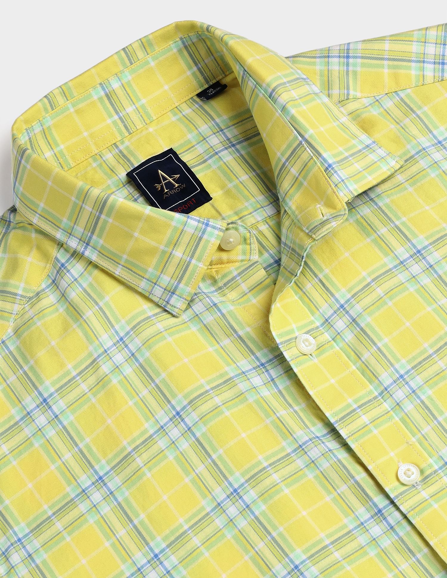 Arrow Sports Tartan Check Cotton Shirt