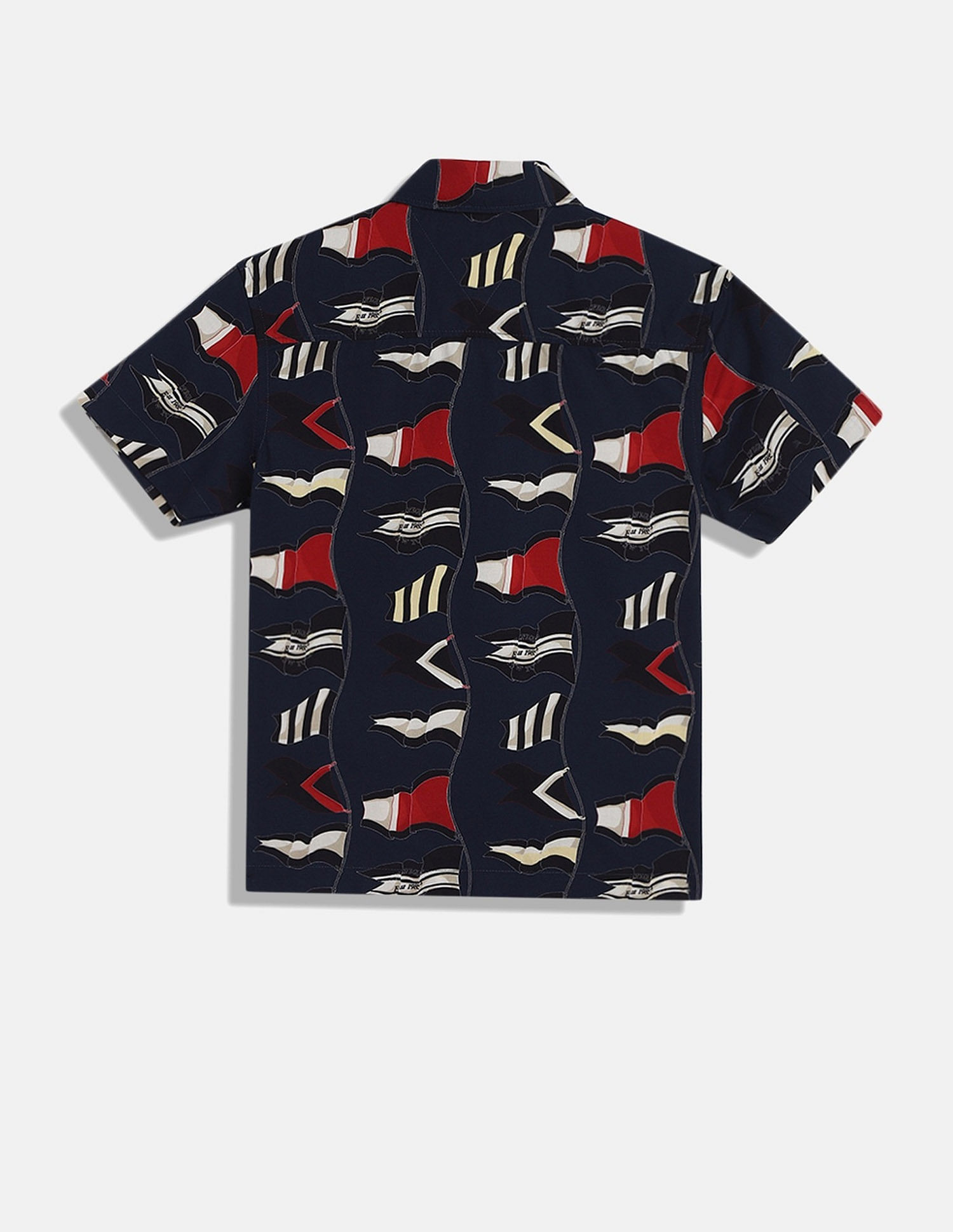Tommy Hilfiger Kids Boys Printed Regular-Fit Cotton Shirt