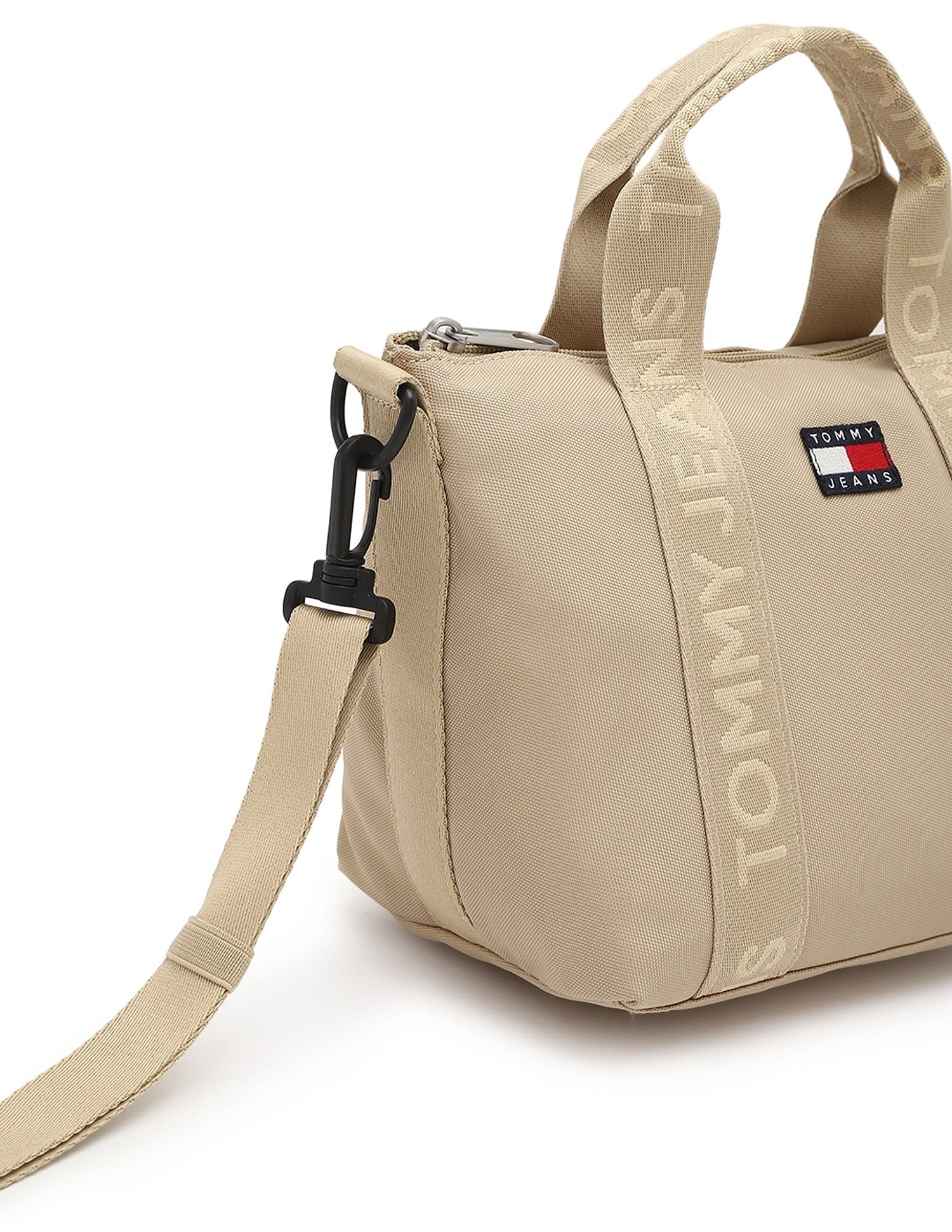 Tommy Hilfiger Solid Polyester Tote Bag