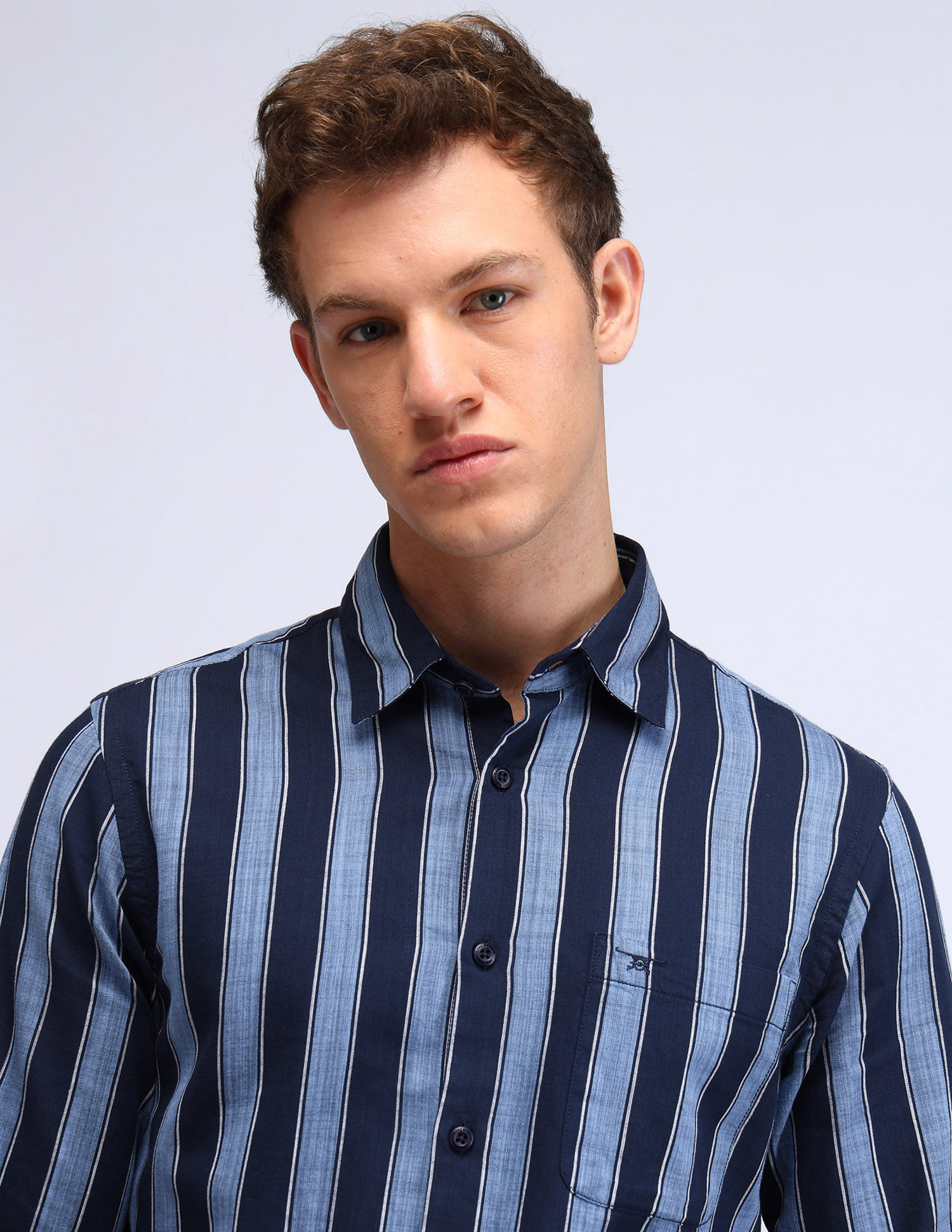 トップス 6096mst Buy Flying Machine Slim Fit Vertical Striped Shirt - NNNOW.com