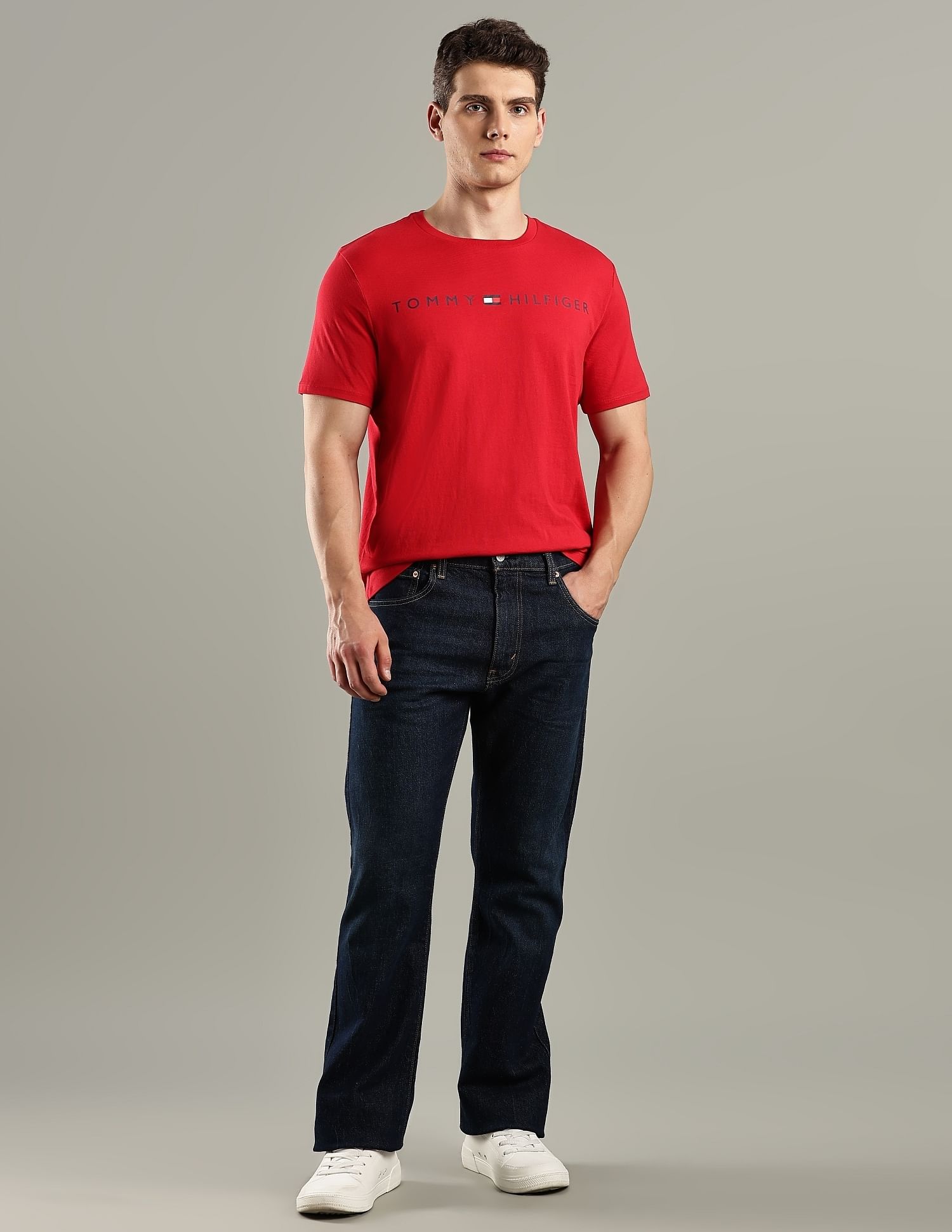Tommy Hilfiger Logo Regular-Fit Cotton T-Shirt