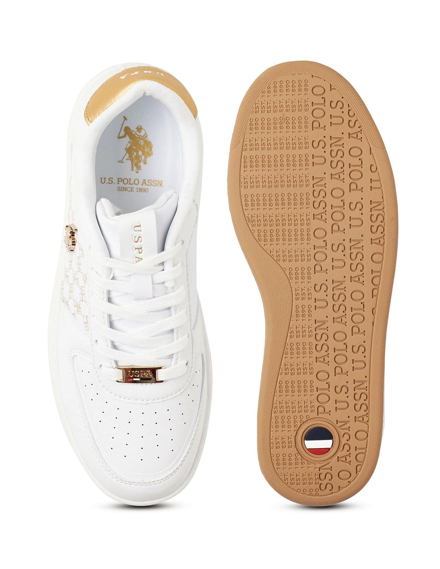 U.S. Polo Assn. Women Brand Print Ryna Sneakers