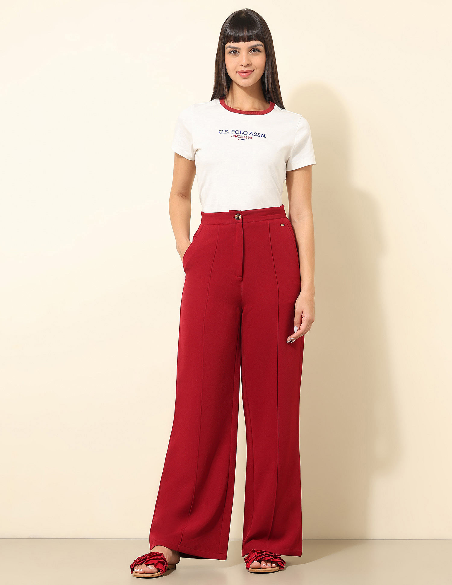U.S. Polo Assn. Women Brand Printed T-Shirt