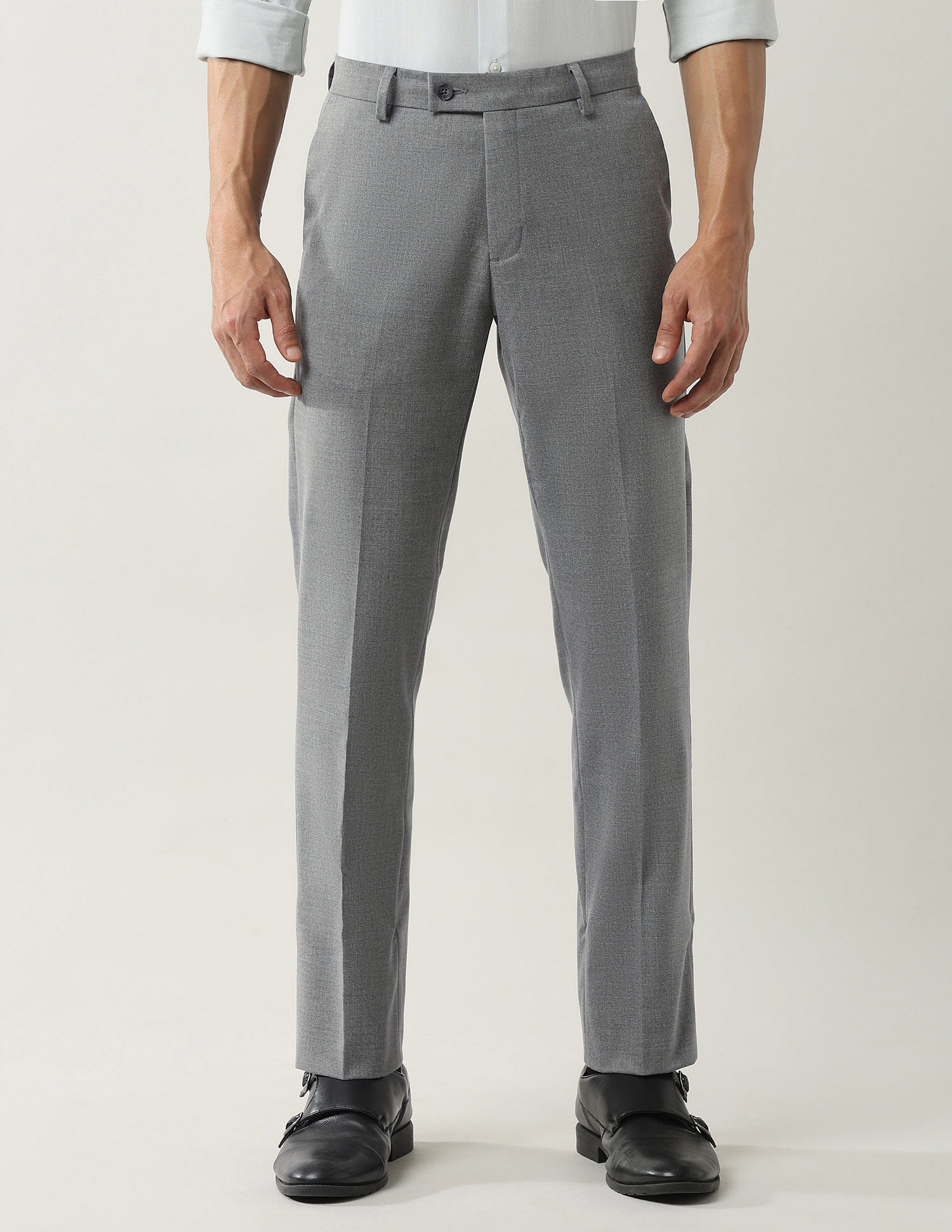 Arrow Regular Fit Twill Autoflex Trousers