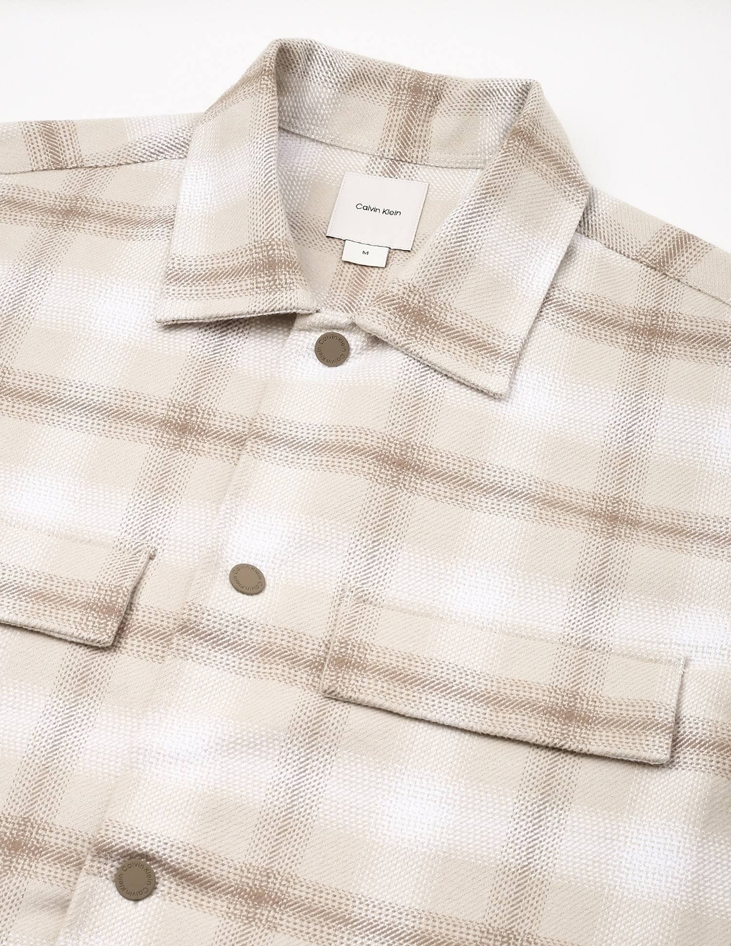 Calvin Klein Jeans Checks Boxy-Fit Twill Woven Shirt