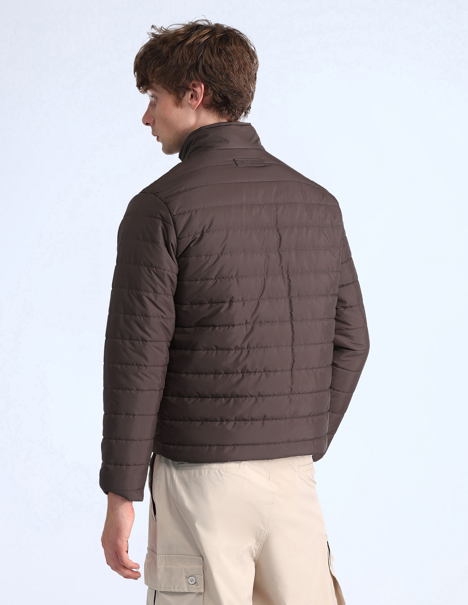 Flying Machine Regular Fit Solid Padded Jacket