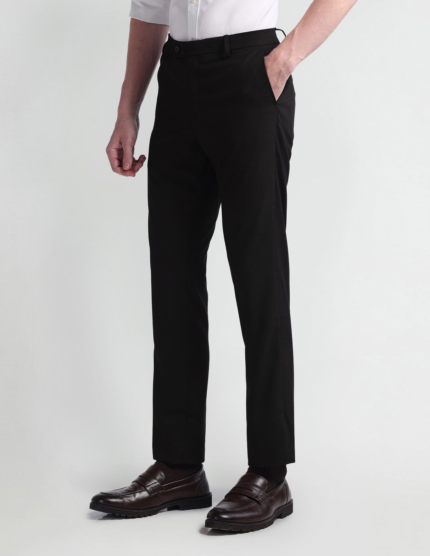 Arrow Dobby Tailored Fit Trousers