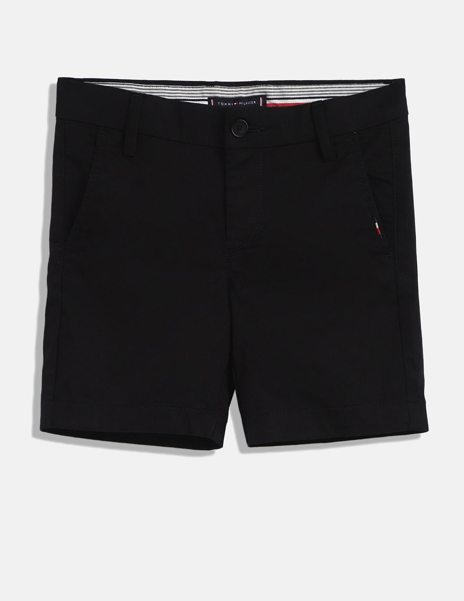 Tommy Hilfiger Kids Boys Solid Regular-Fit Cotton Shorts